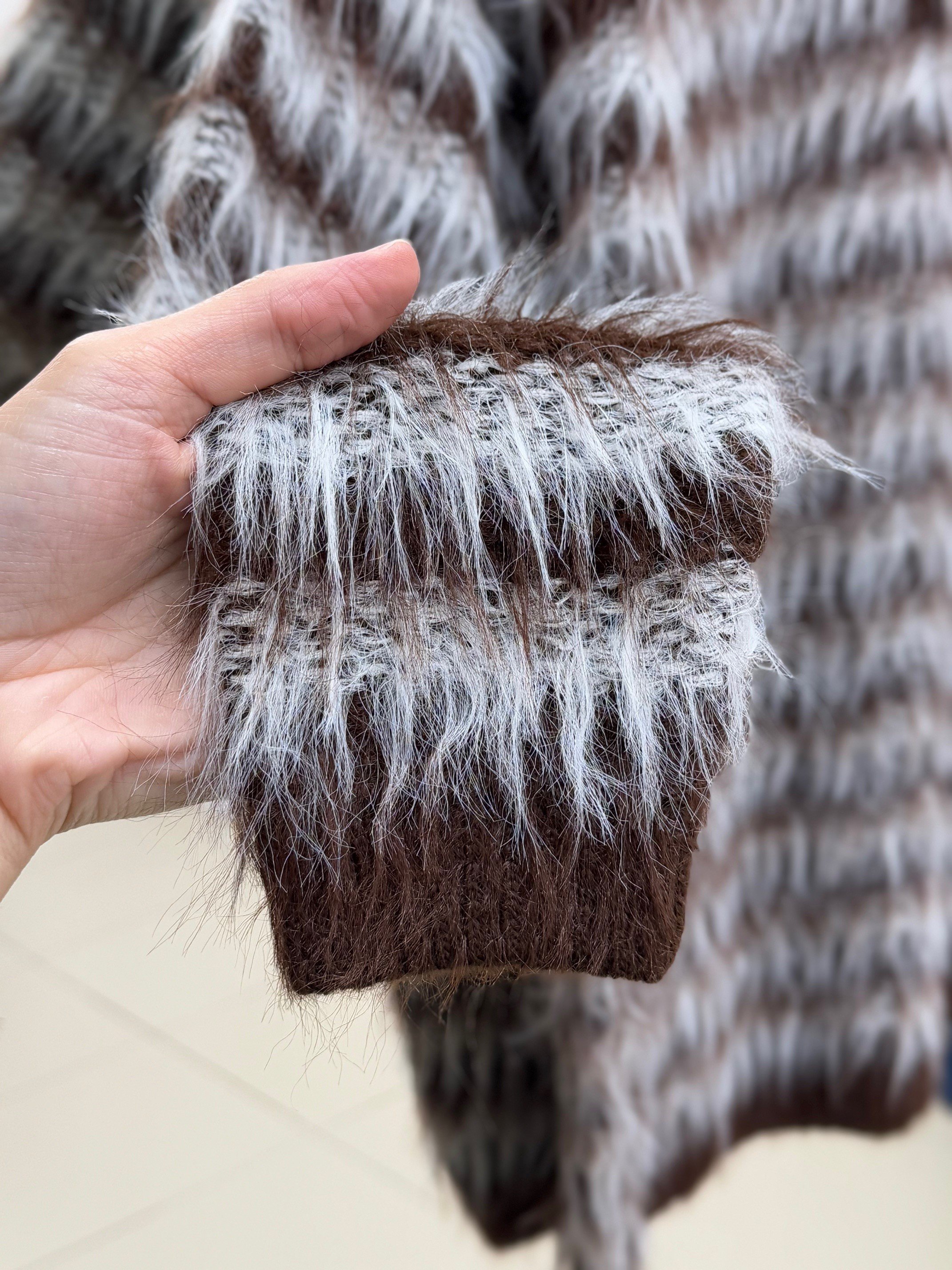 Adrien Sakallı Şeritli Kazak-KR5061 Kahve