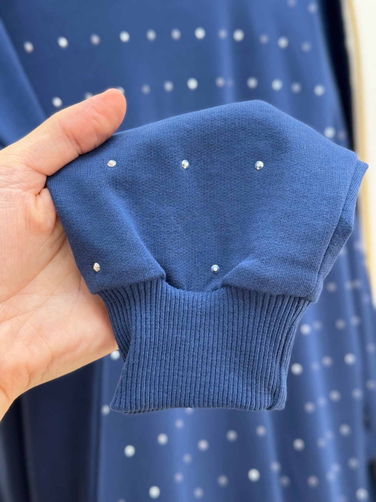 Afula Taşlı İki İp Sweat-BN4525 Lacivert