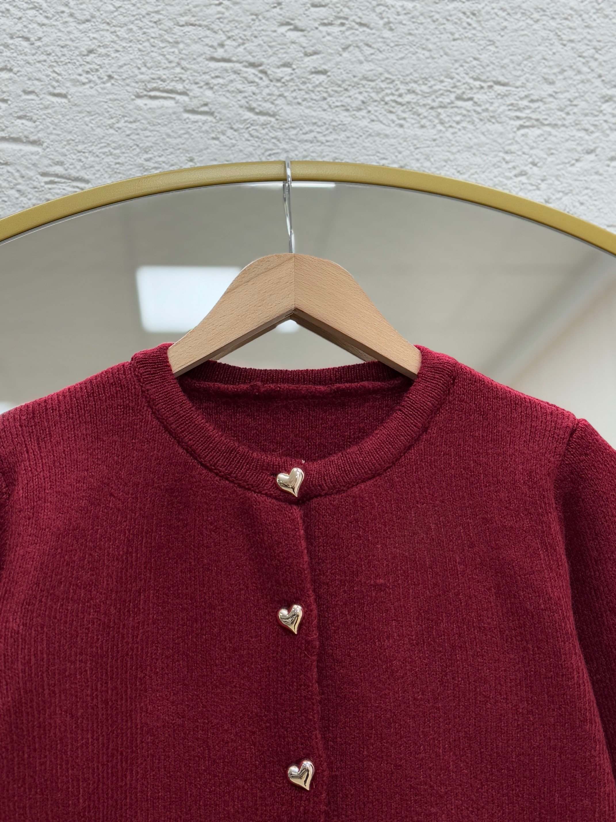 Aimee Kolu Saçaklı Hırka-SA07380 Bordo