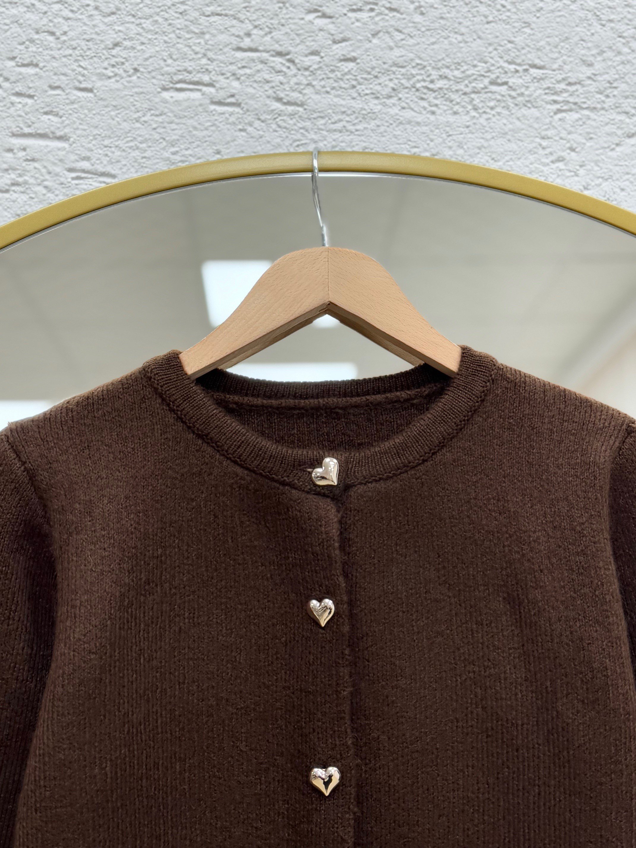 Aimee Kolu Saçaklı Hırka-SA07380 Kahve