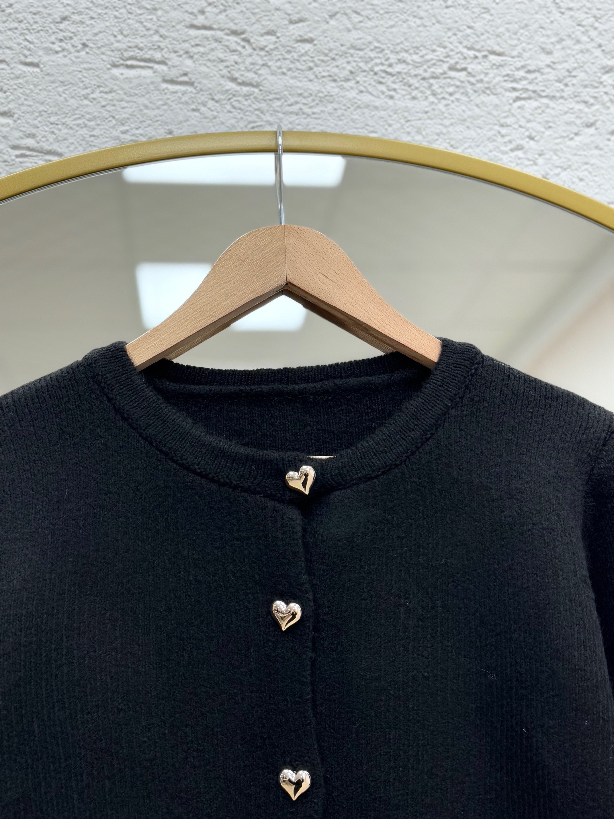 Aimee Kolu Saçaklı Hırka-SA07380 Siyah