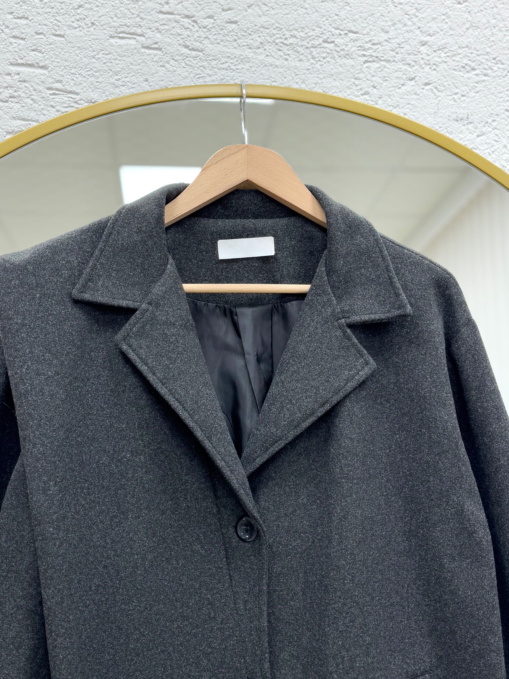 Alisa Çift Cepli Atkılı Kaban-EN2200 Antrasit