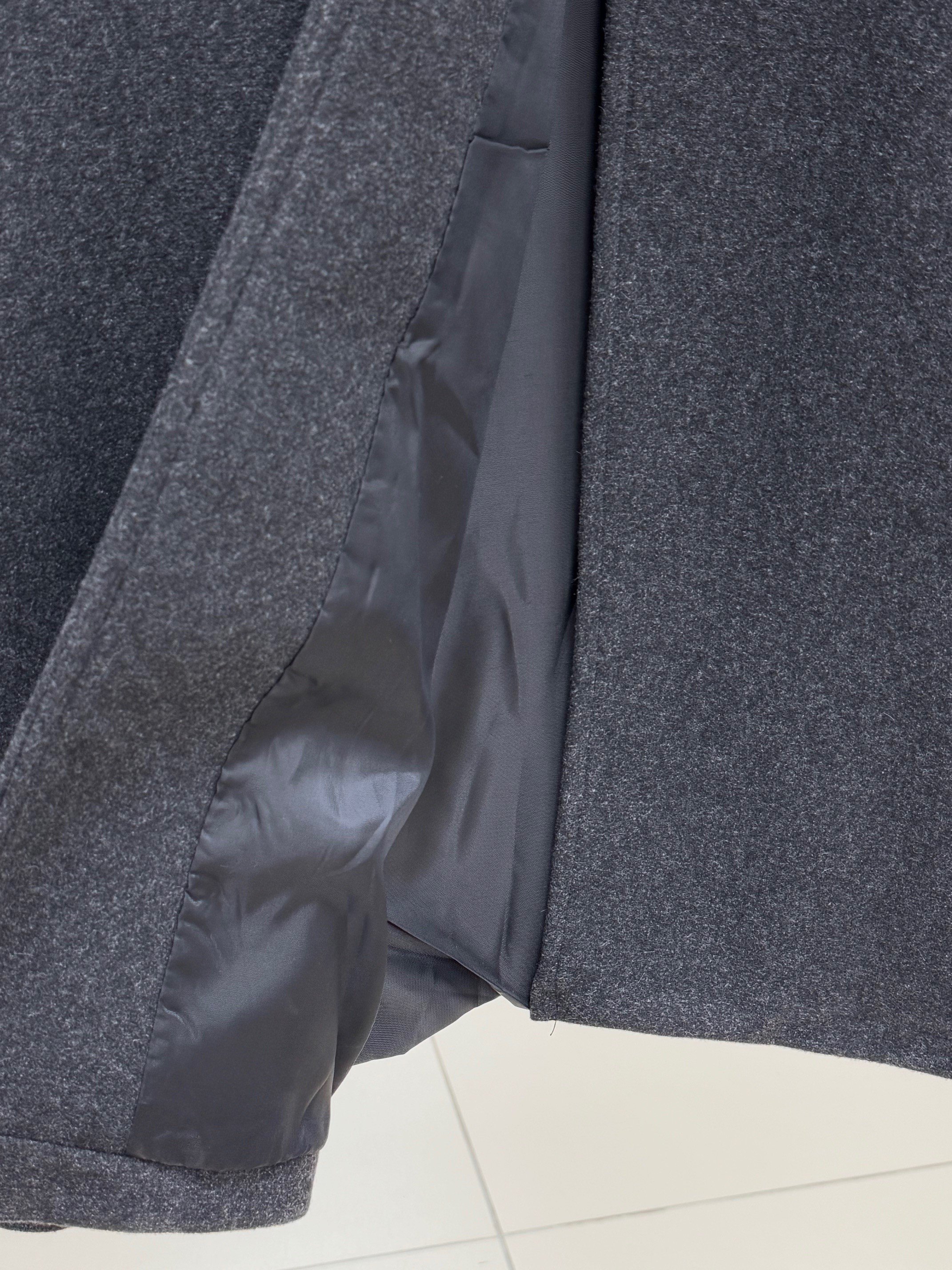 Alisa Çift Cepli Atkılı Kaban-EN2200 Antrasit