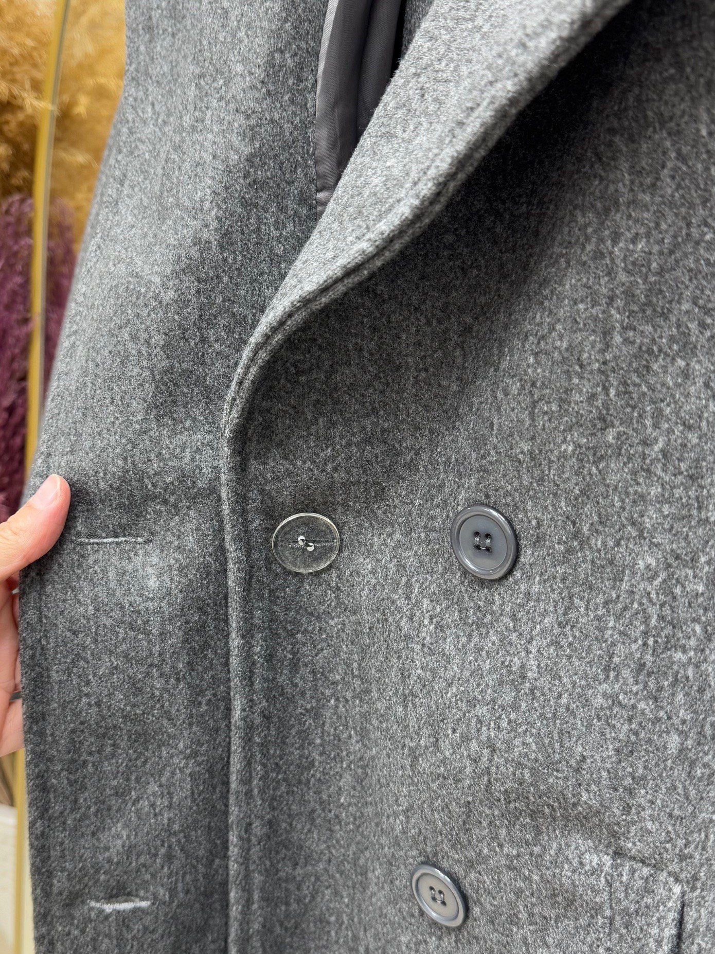 Alita Omuz Filetolu Kol Apoletli Kaşe Kaban-EK1003 Antrasit