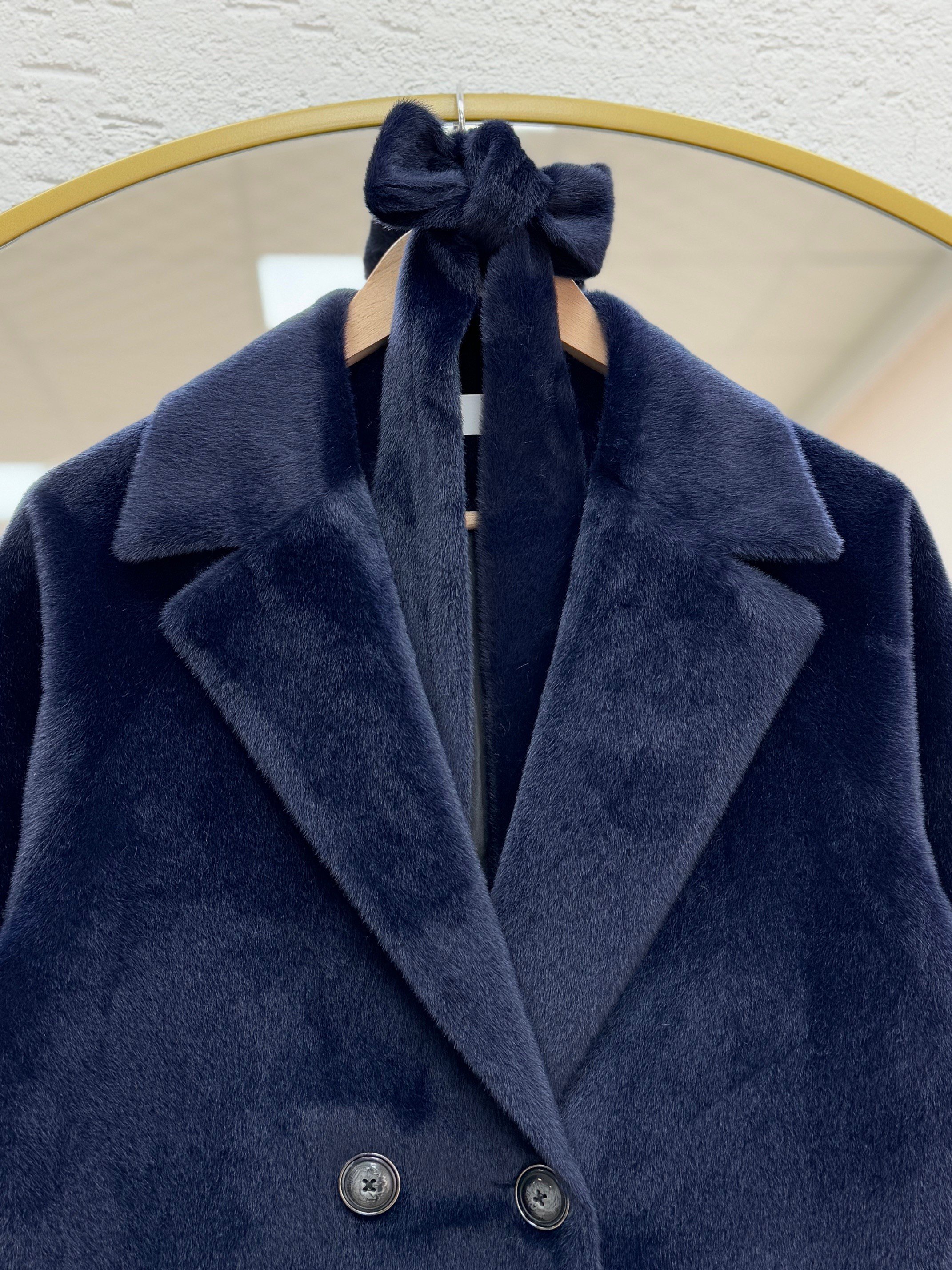 Alondra Fox Astarlı Kaban-ZŞ5051 Lacivert