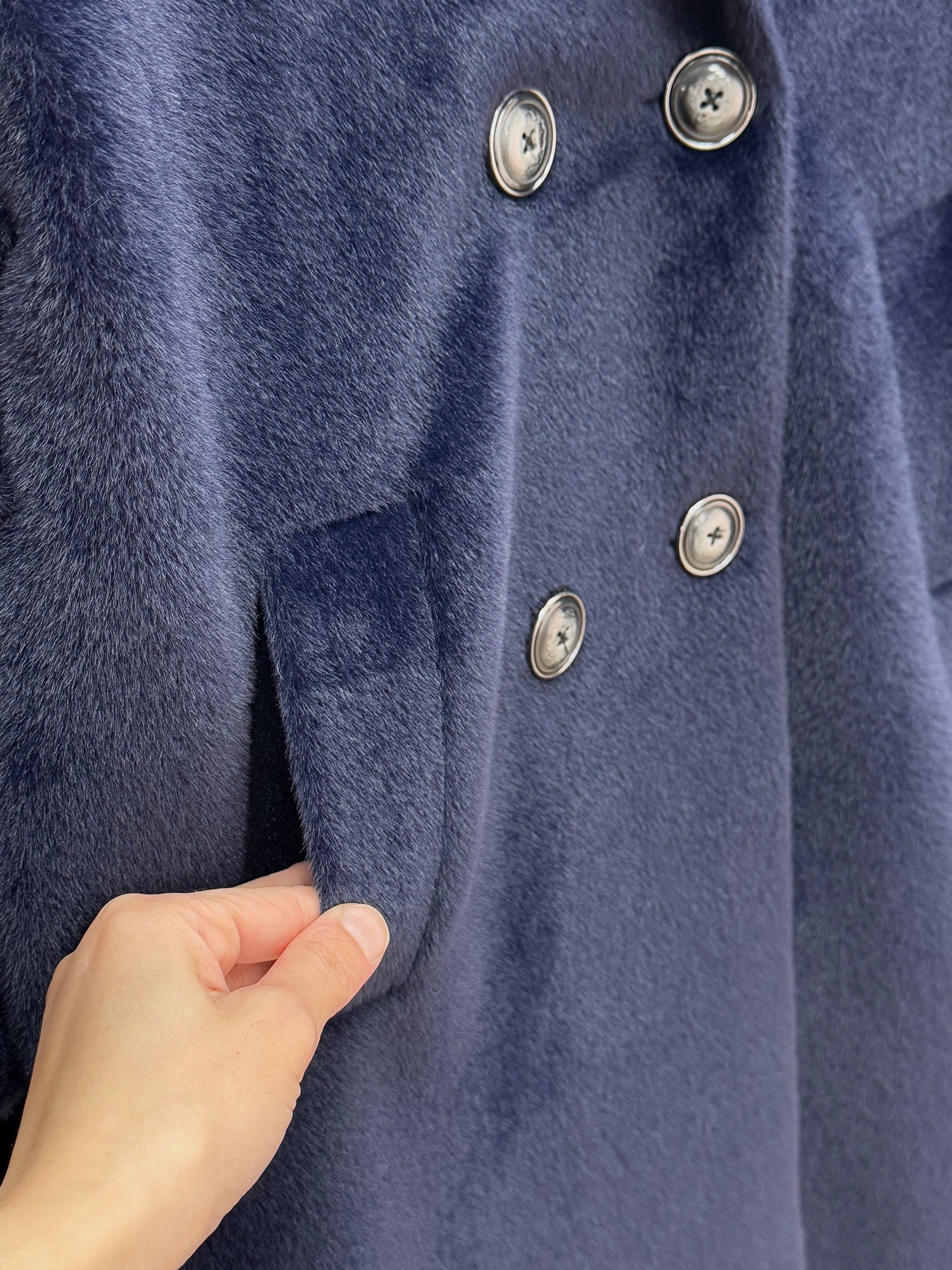 Alondra Fox Astarlı Kaban-ZŞ5051 Lacivert