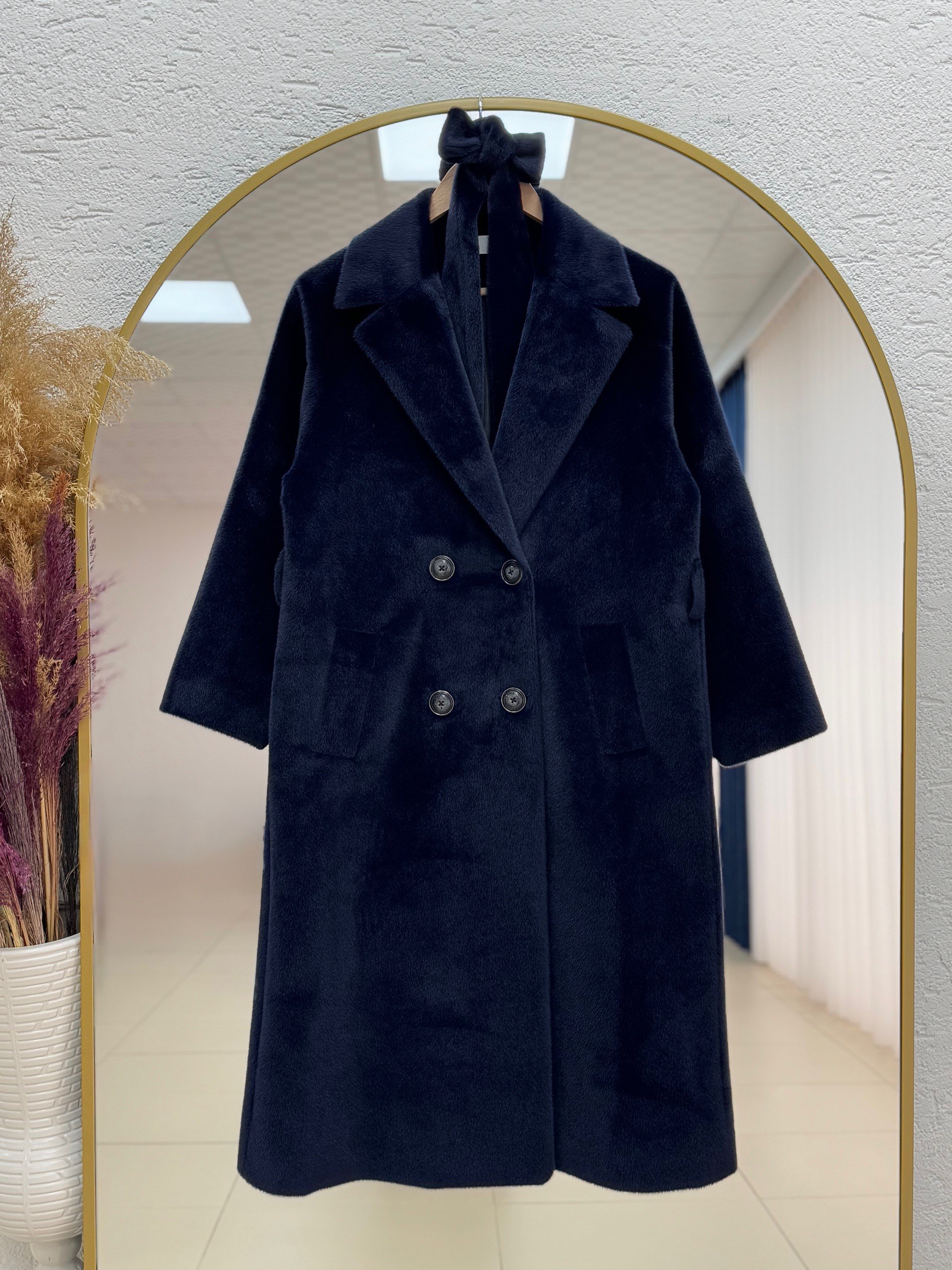 Alondra Fox Astarlı Kaban-ZŞ5051 Lacivert