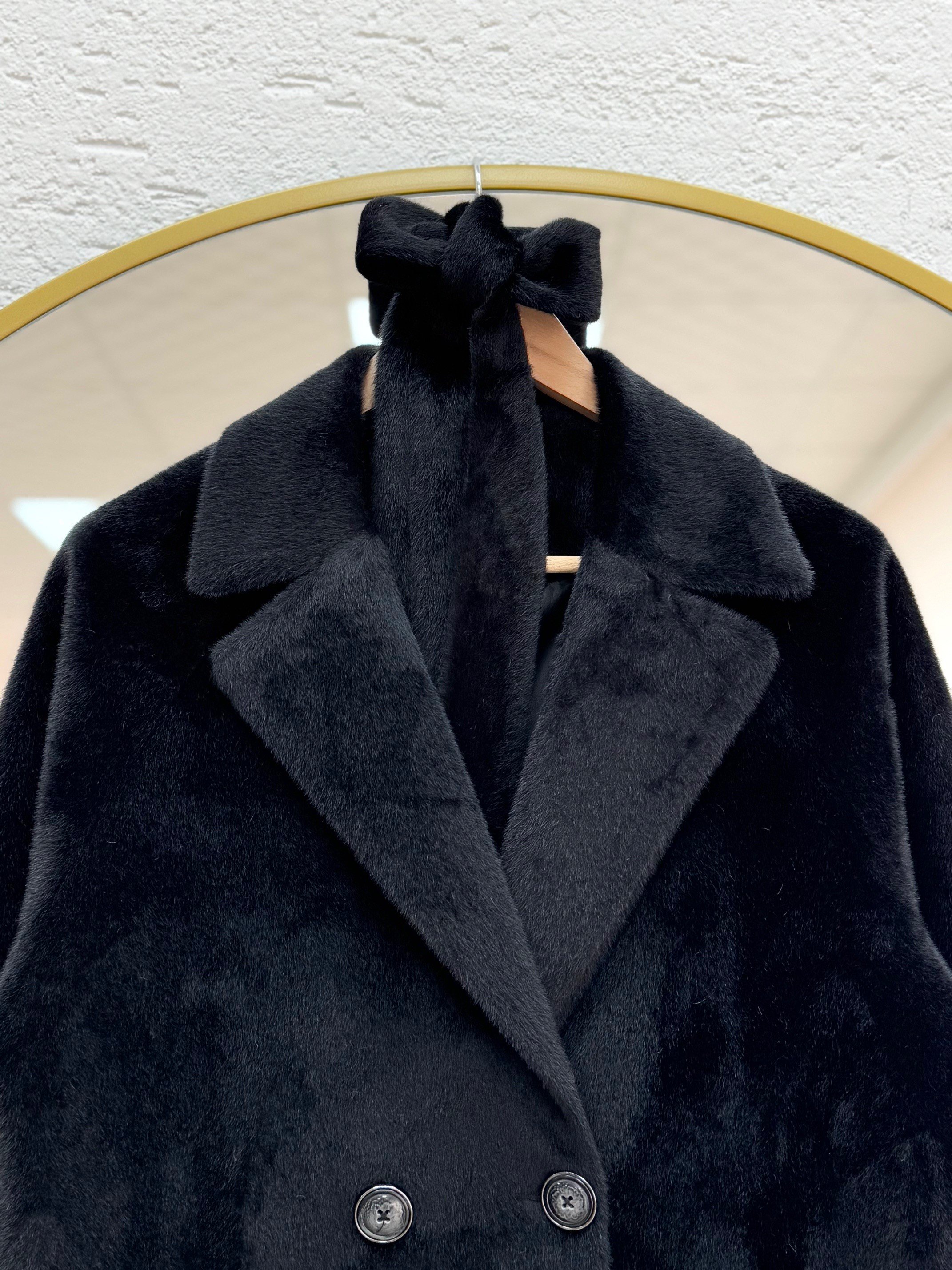 Alondra Fox Astarlı Kaban-ZŞ5051 Siyah