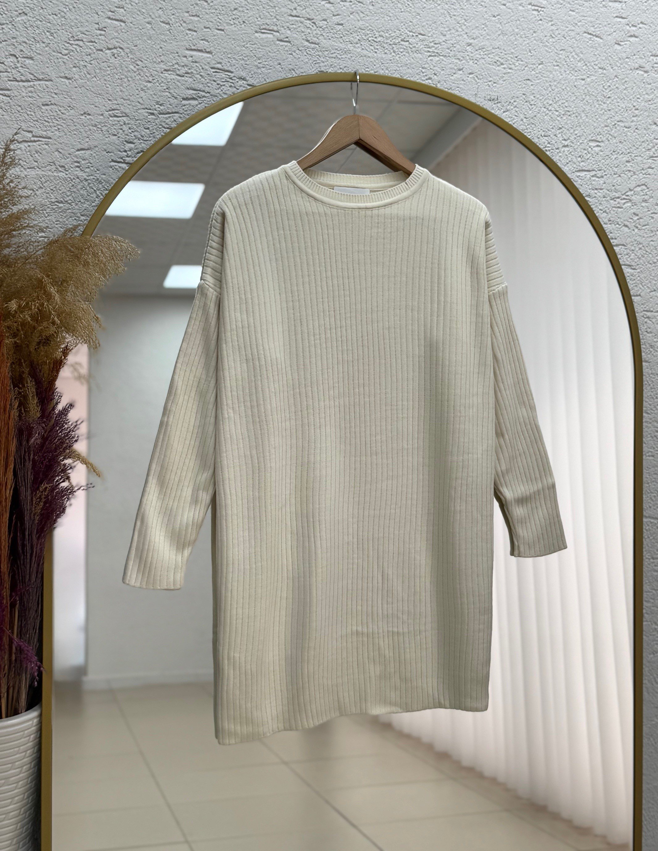 Alosia Fitilli Düz Tunik-Zİ6152 Taş