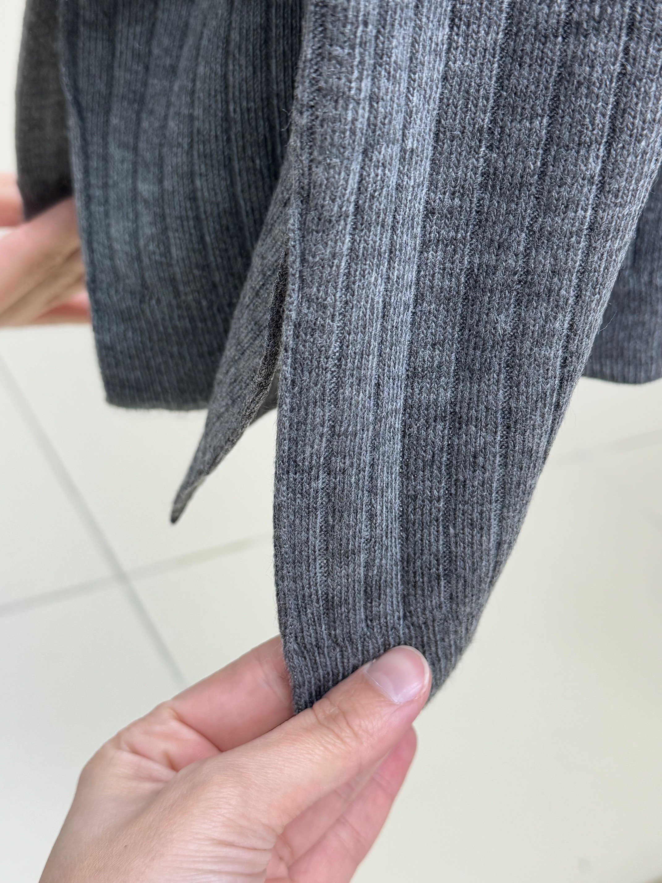 Alvena 5 Düğmeli Fitilli Hırka-Zİ6163 Antrasit