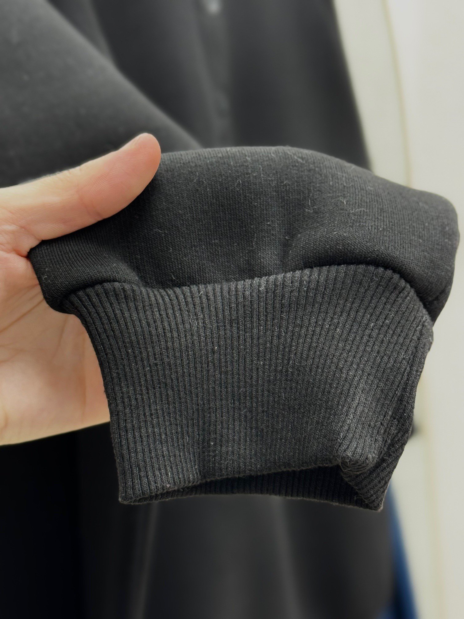 Ariuna Önü Dikişli Düğmeli Üç İp Sweat-ZN4176 Siyah