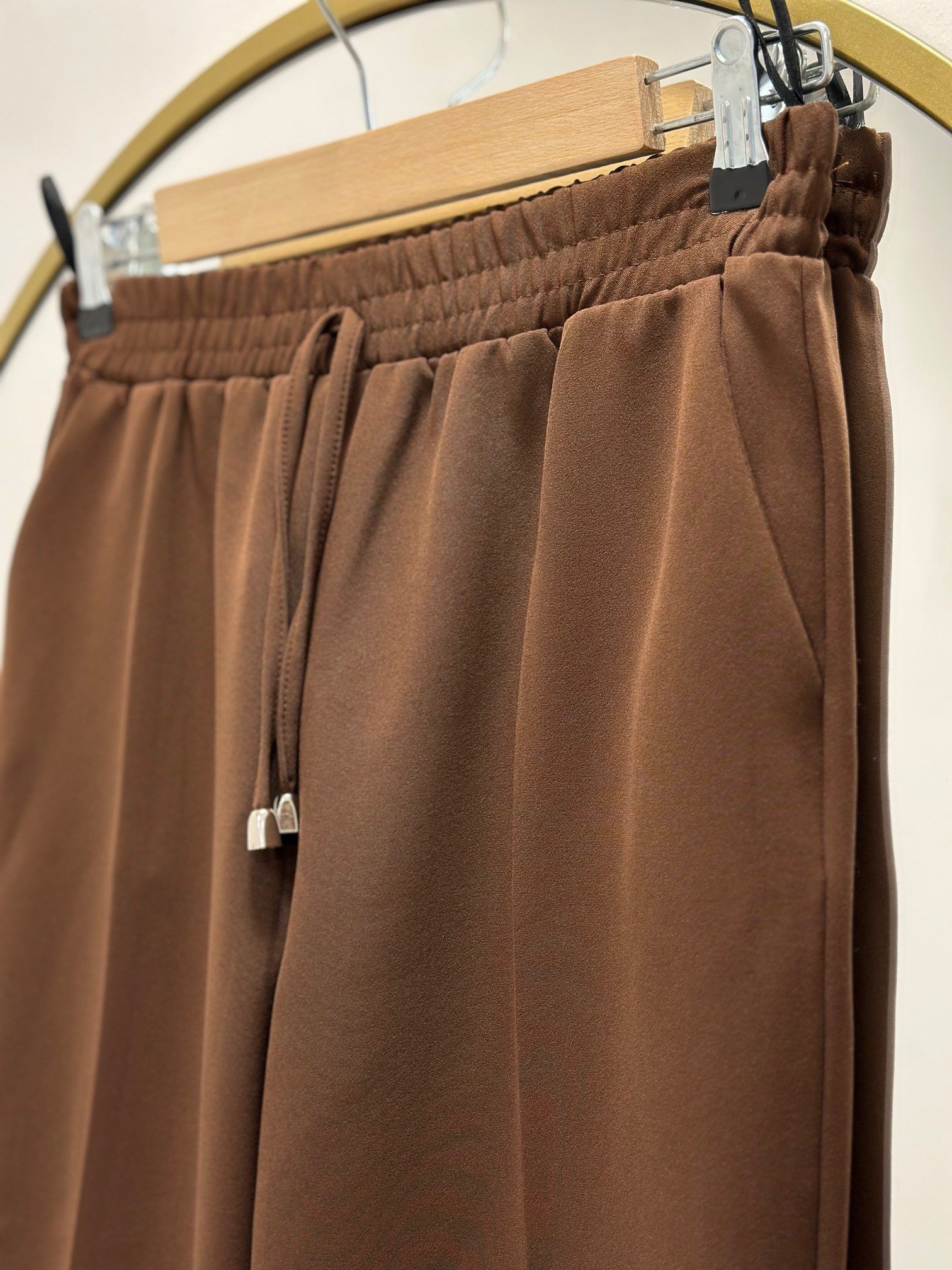 Asya Havuç Paça Pantolon-MT1444 Kahve