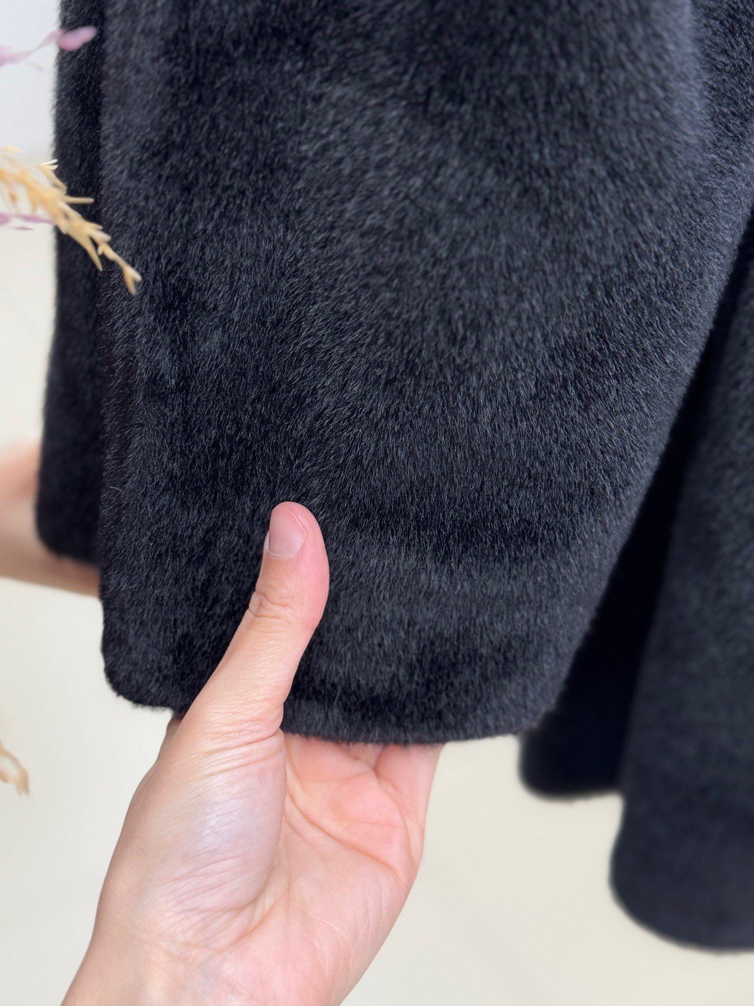 Barra Beli Lastikli Gold Düğmeli Balon Kol Fox Kaban-ZŞ6015 Siyah