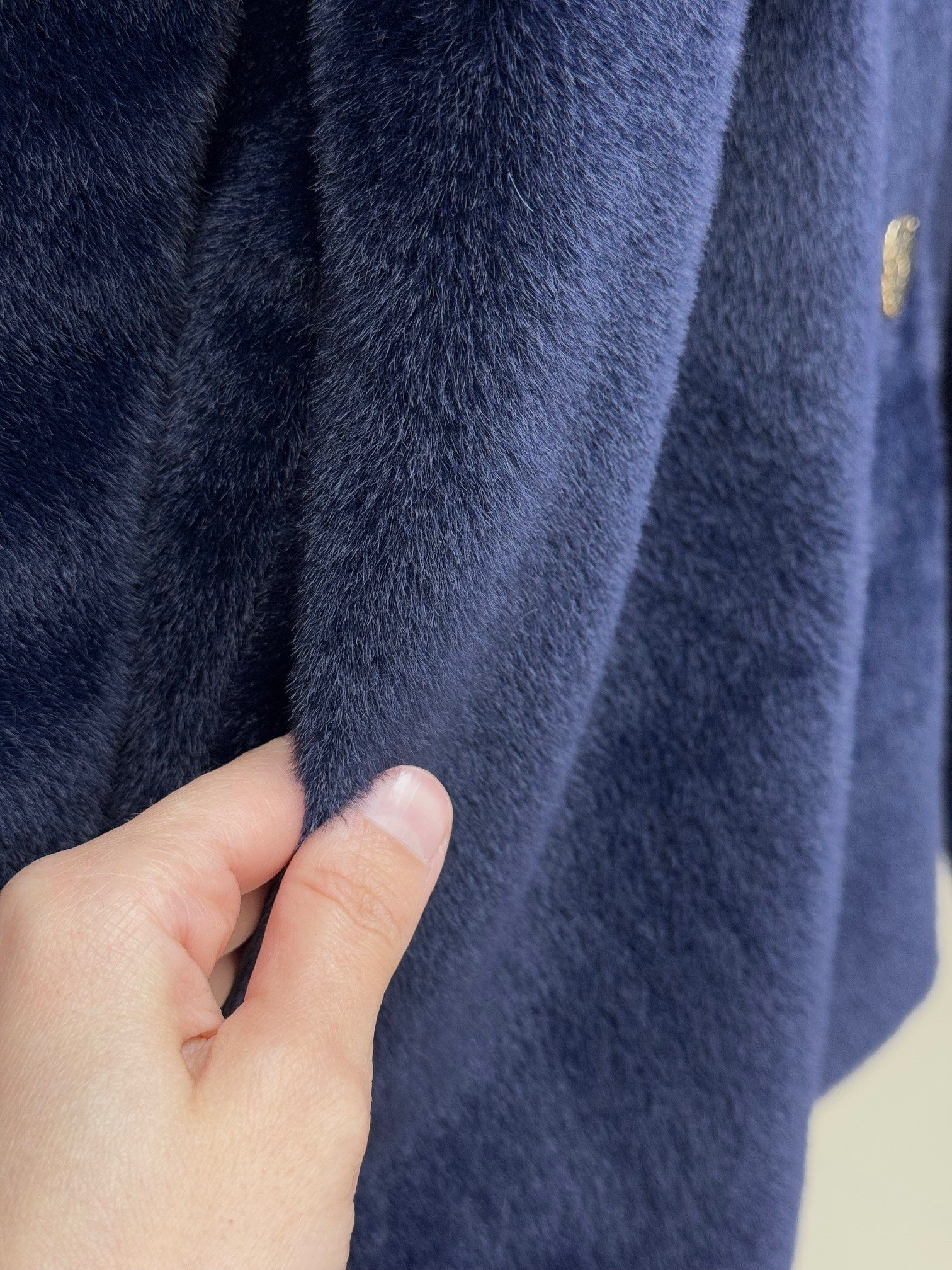 Barra Beli Lastikli Gold Düğmeli Balon Kol Fox Kaban-ZŞ6015 Lacivert