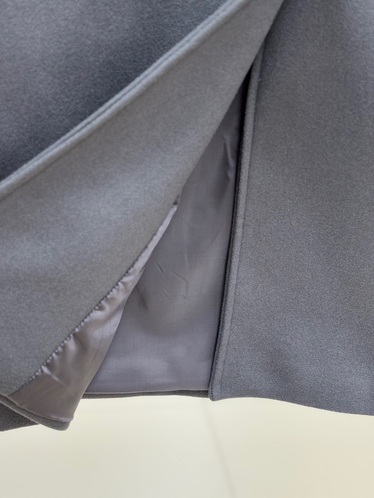 Basima Balon Kol Astarlı Düğmeli Kaşe Kaban-EK4114 Antrasit