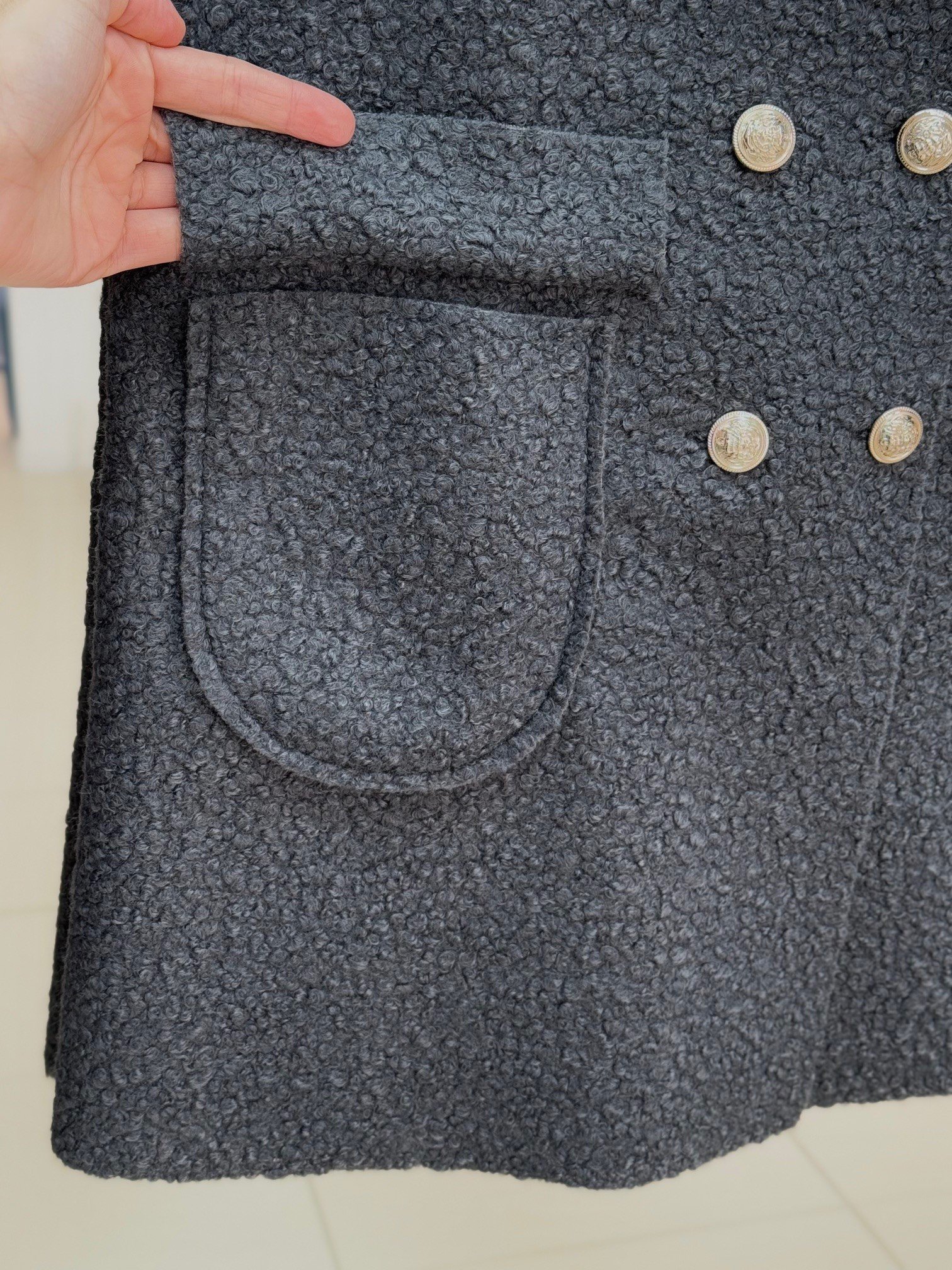 Beliz Kapak Cepli Buklet Yelek-FS1238 Antrasit