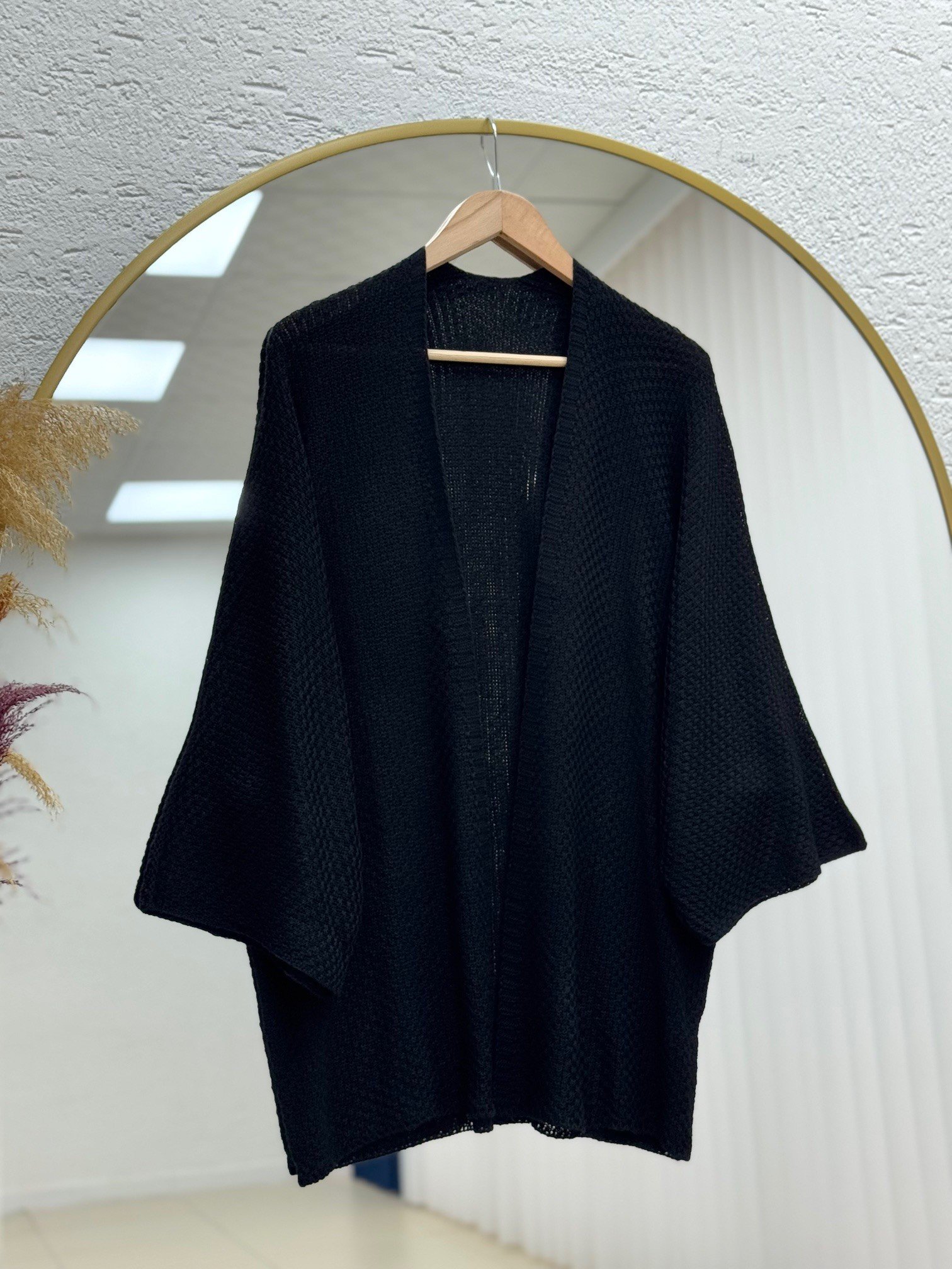 Bemella Pirinç Hırka-MN2248 Siyah