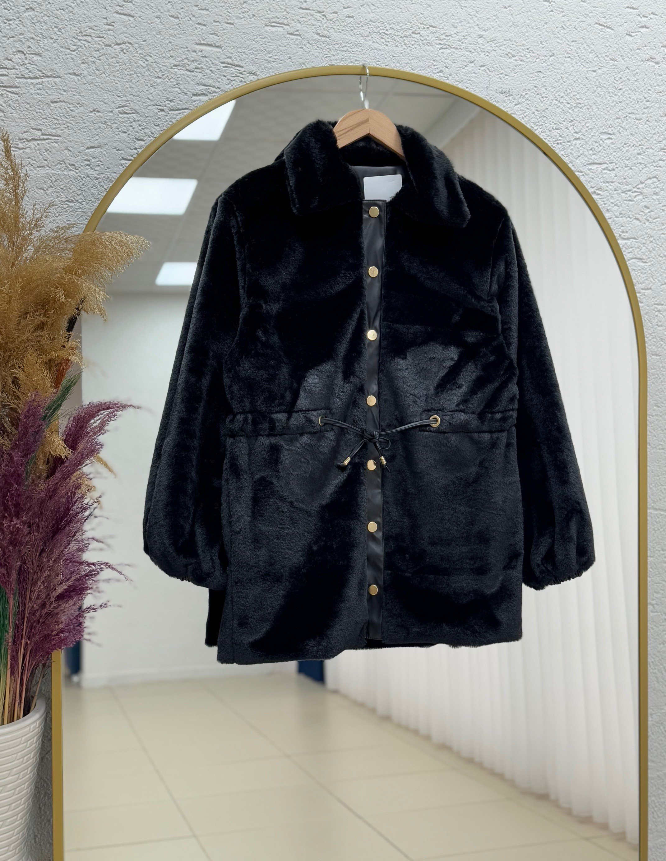 Bemesia Beli Sıkmalı Çıtçıtlı Peluş Kaban-BN8599 Siyah