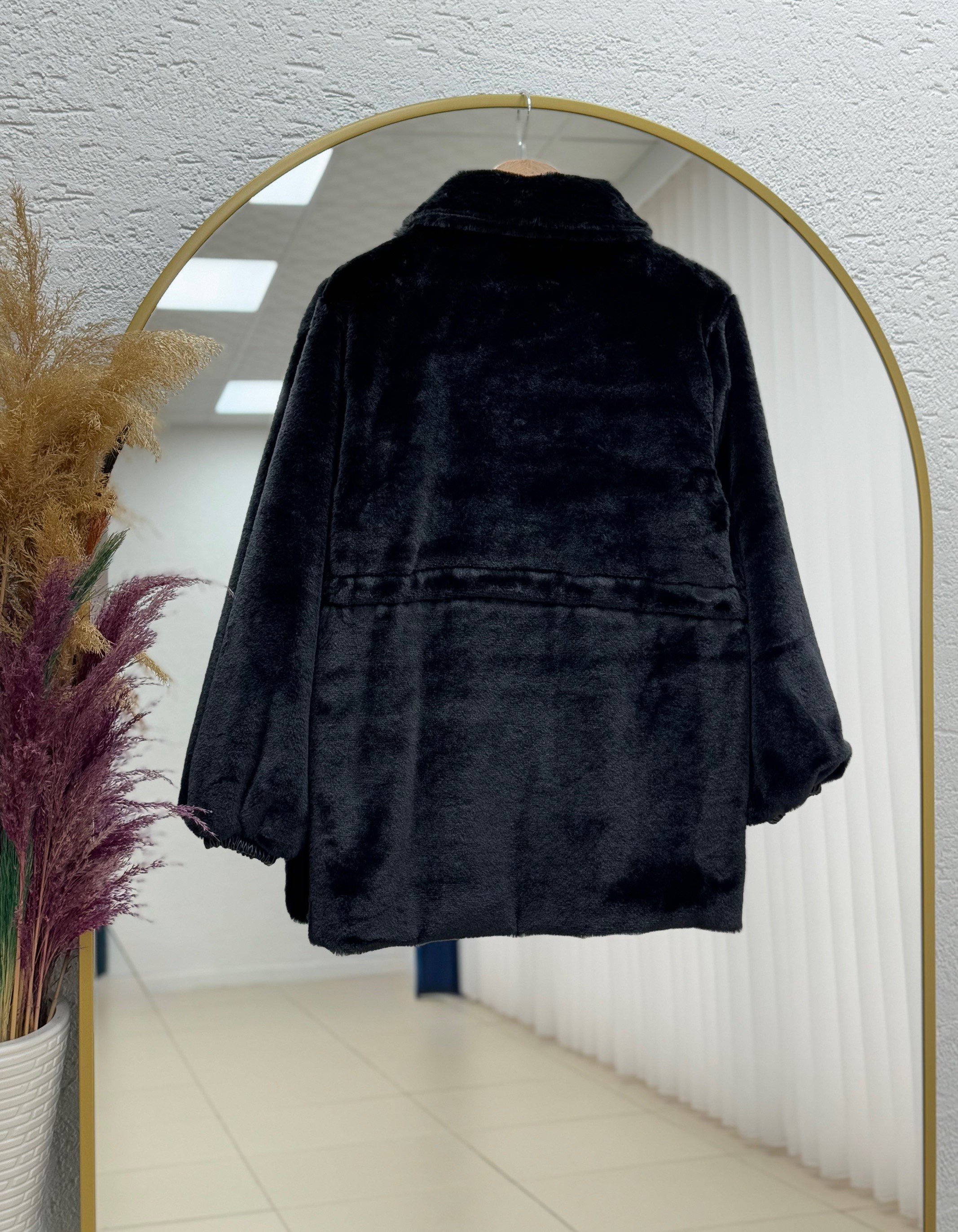 Bemesia Beli Sıkmalı Çıtçıtlı Peluş Kaban-BN8599 Siyah