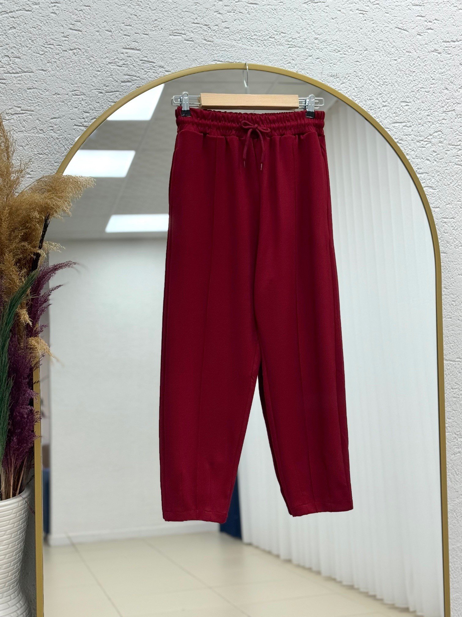 Bemista Kapşonlu Çıtçıtlı  Yanı Yırtmaçlı Pantolonlu Takım-MA8329 Bordo