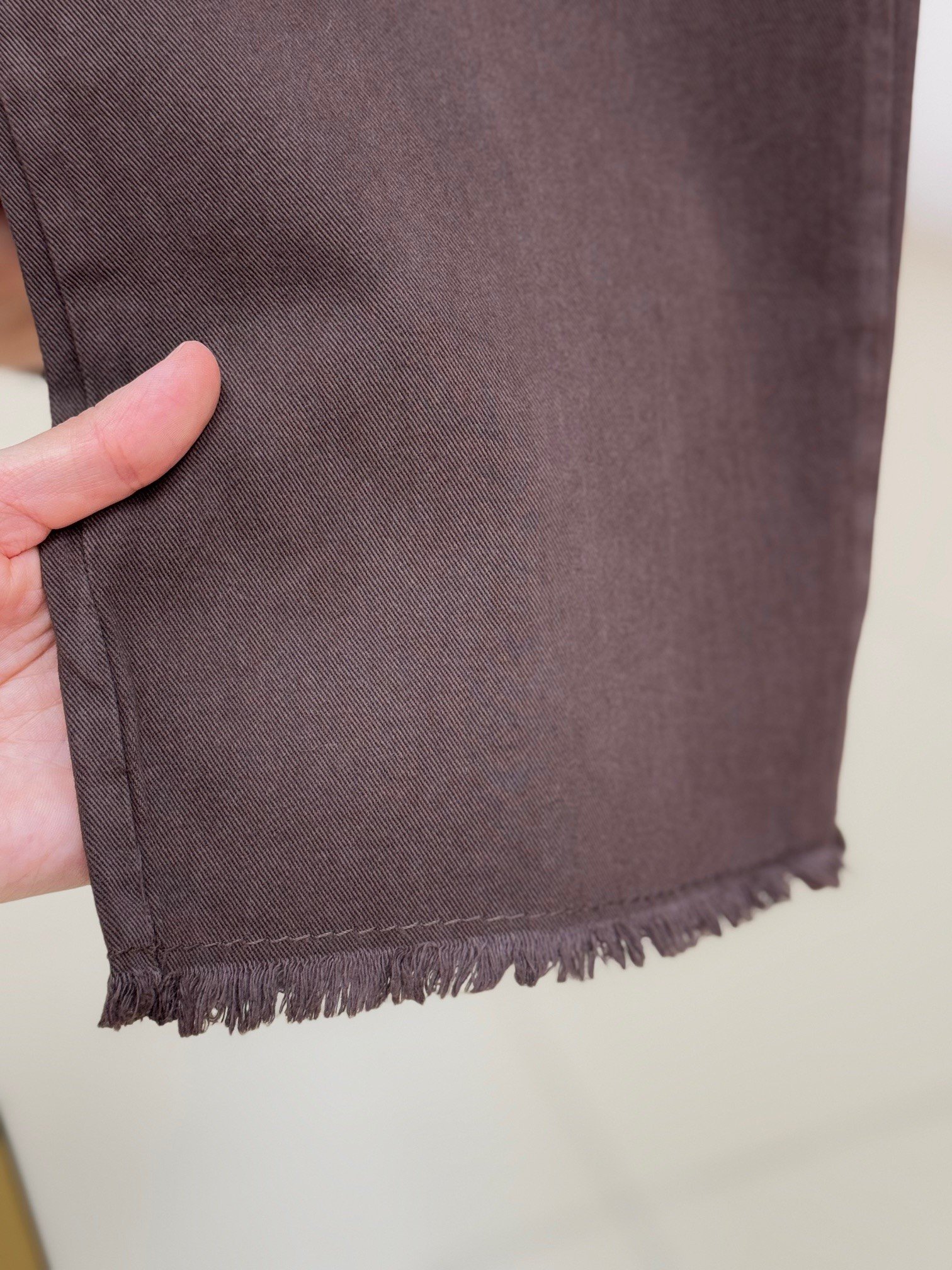 Bemona Çift Cepli Paça Püsküllü Gabardin Pantolon-MA5284 Kahve