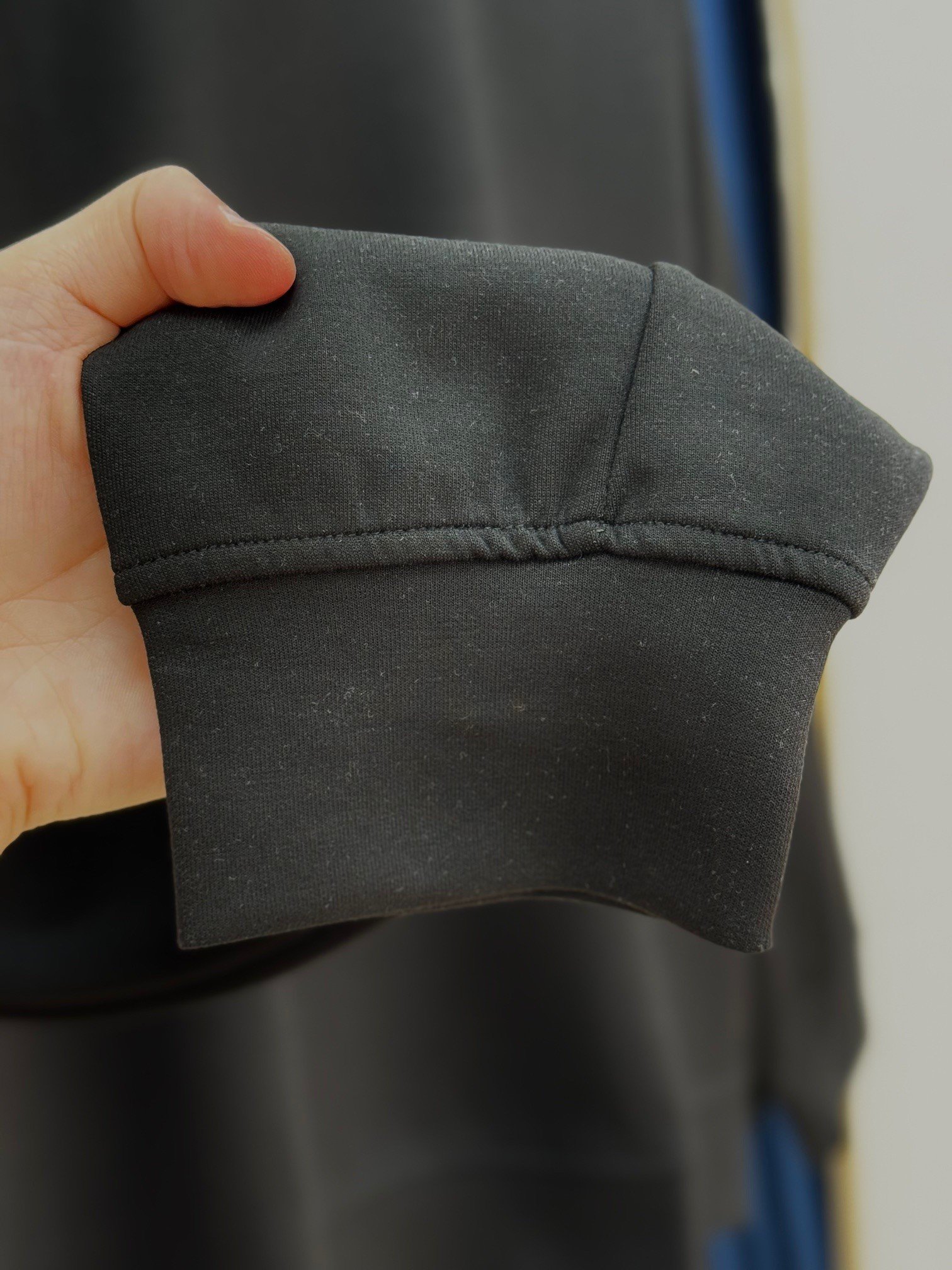 Bengi Kolu Dikişli İki İp Kısa Sweat-Zİ4009 Siyah