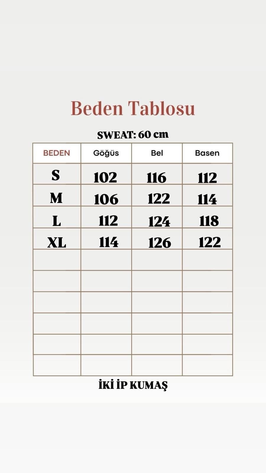 Bengi Kolu Dikişli İki İp Kısa Sweat-Zİ4009 Taş