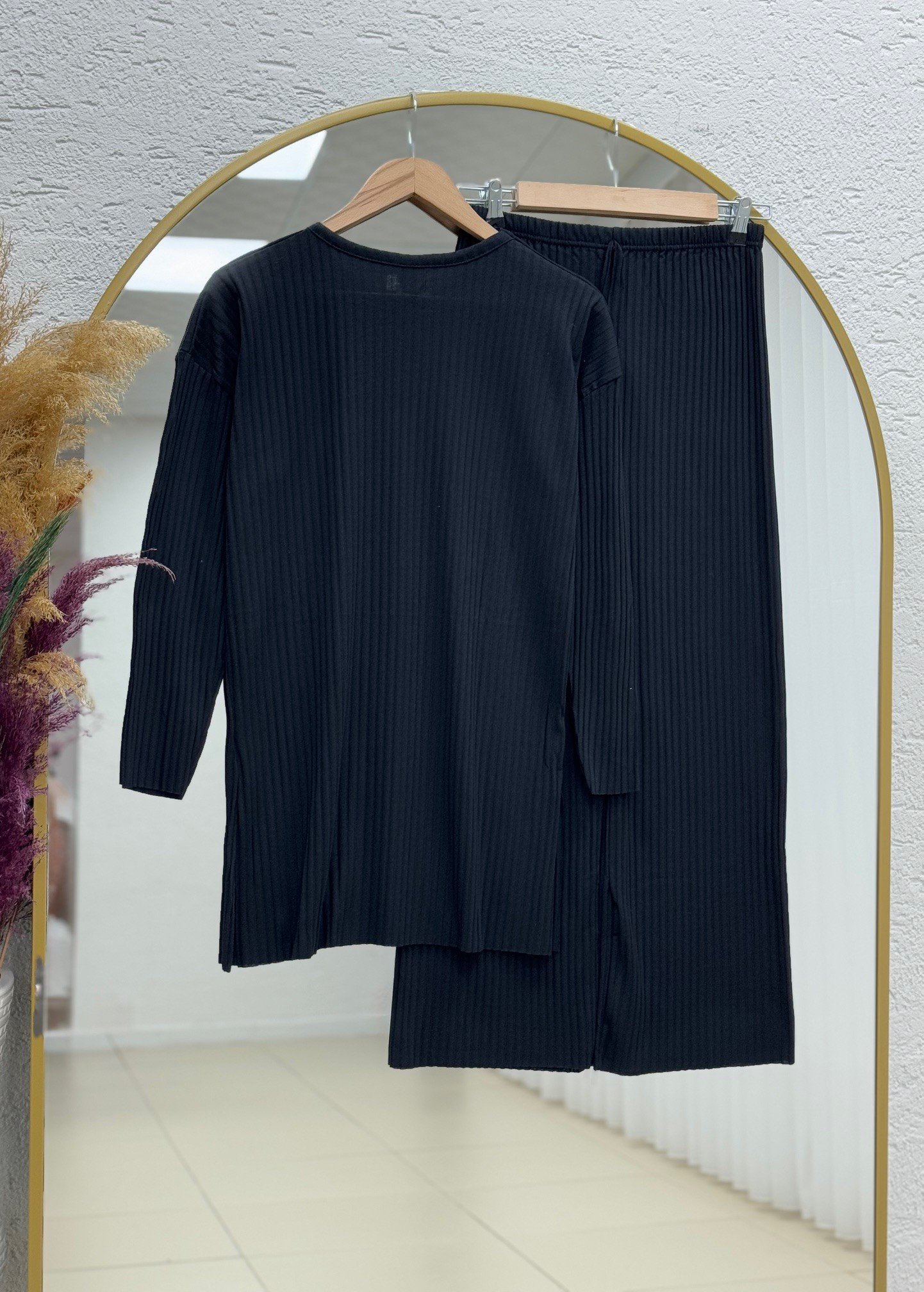 Camita Fitilli Pantolonlu Takım-AE1700 Siyah