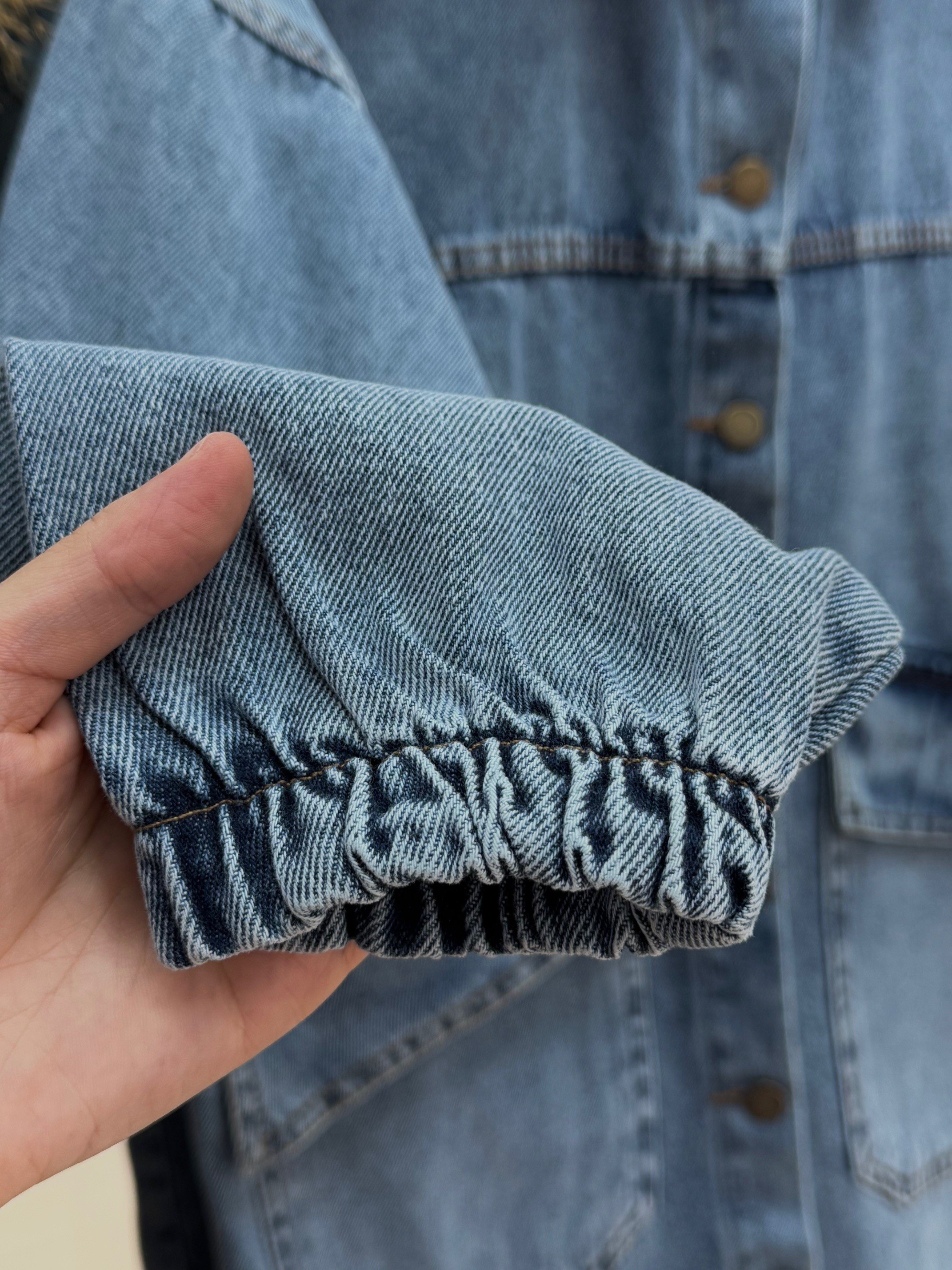 Capenia Cepleri Kapaklı Robalı Kot Ceket-LS3322 Açık Mavi