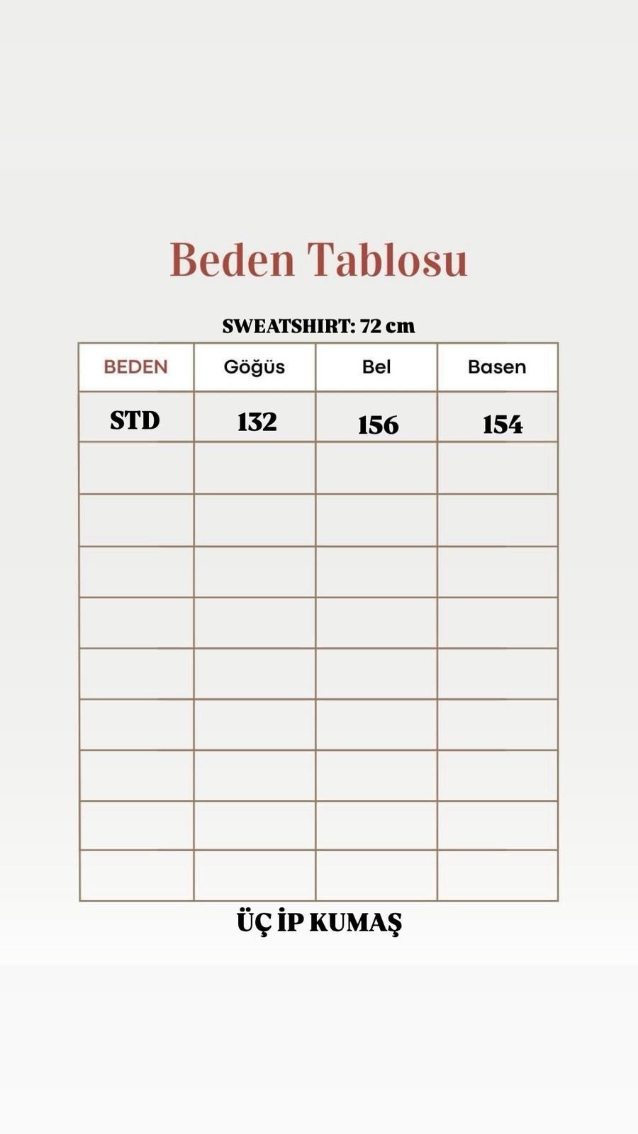 Capilia Üç İplik Düz Sweat-NL308 Bordo