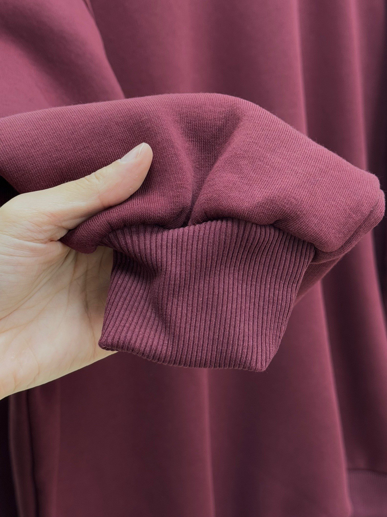 Capilia Üç İplik Düz Sweat-NL308 Bordo