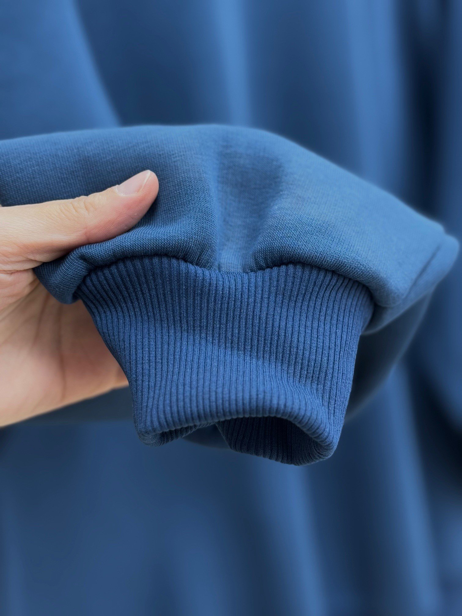 Capilia Üç İplik Düz Sweat-NL308 İndigo