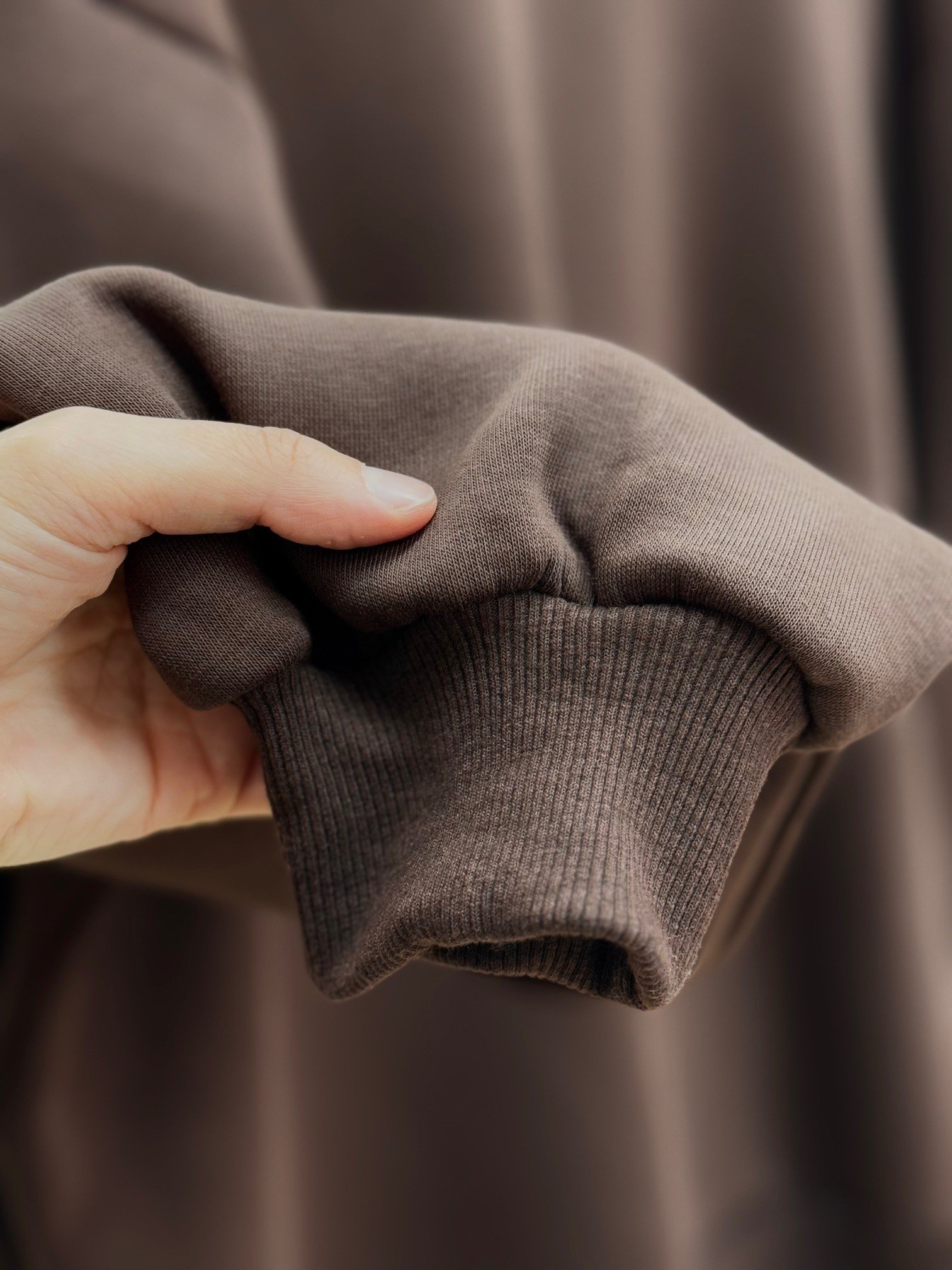 Capilia Üç İplik Düz Sweat-NL308 Kahve