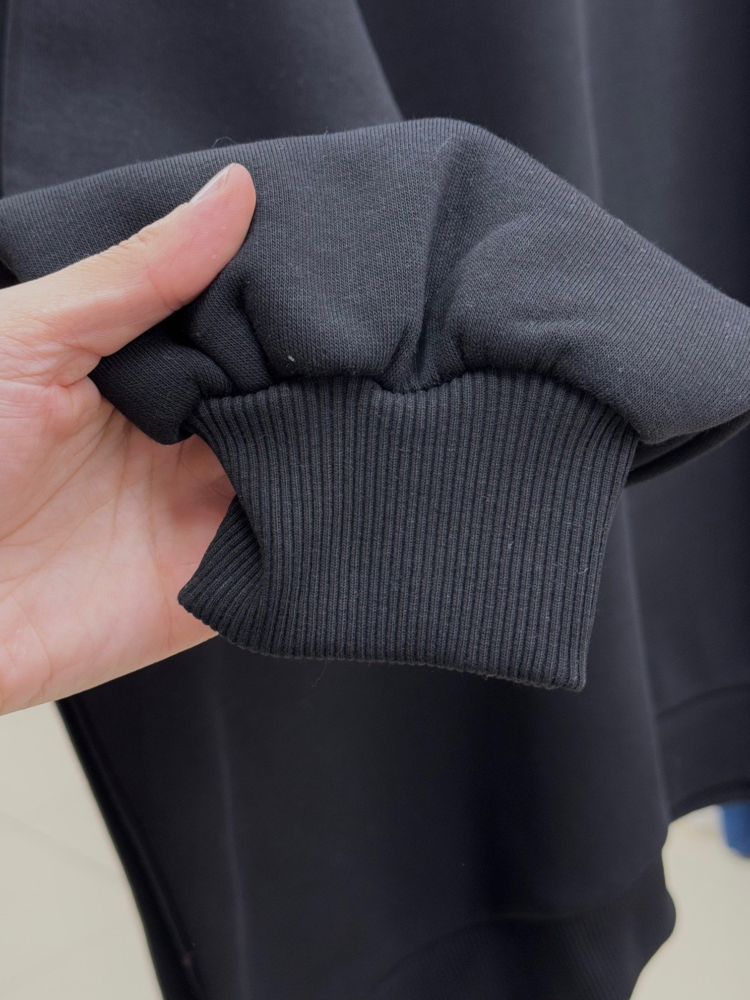 Capilia Üç İplik Düz Sweat-NL308 Siyah