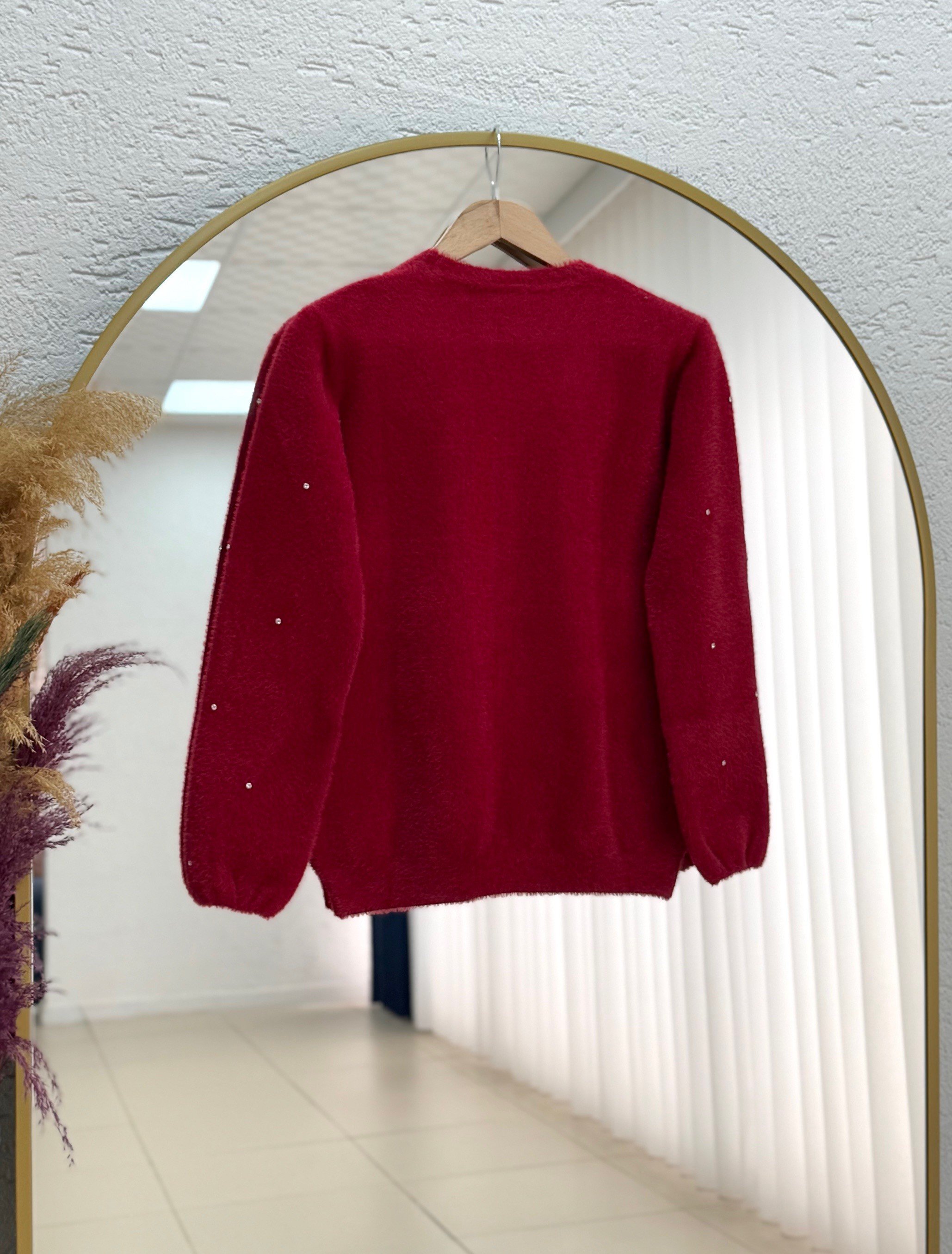 Capista Taşlı Sakallı Kazak-KR5027 Kırmızı