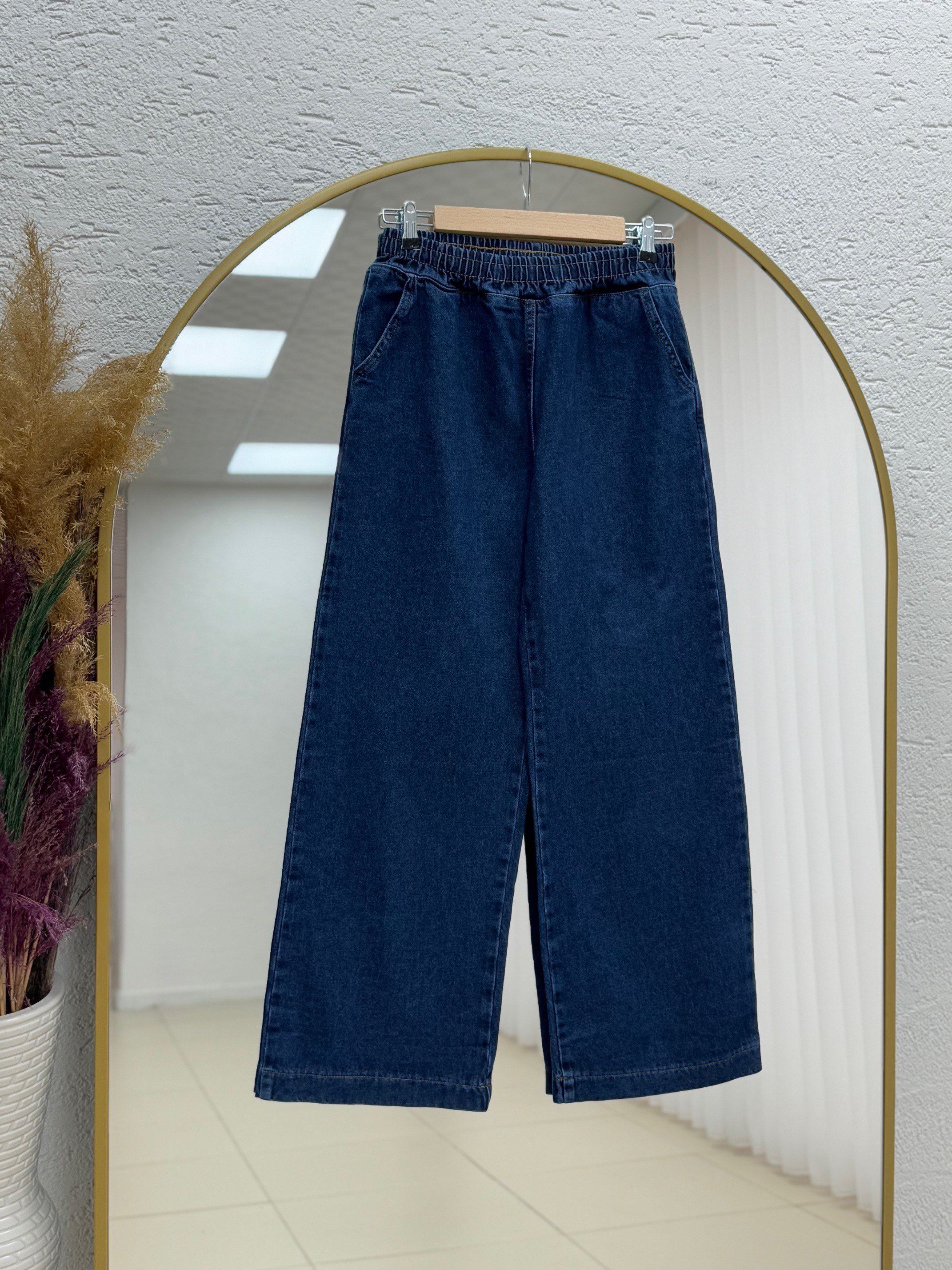 Capuna Yandan Bağlamalı Çapraz Geçişli Pantolonlu Kot Takım-LS7410 Kot Rengi