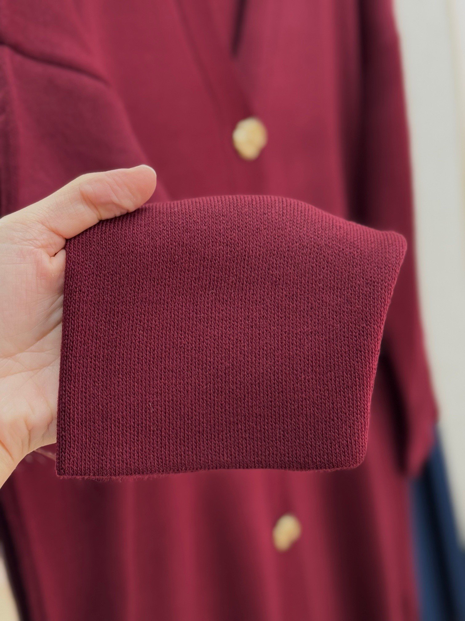 Celique Gold Düğmeli Uzun Triko Hırka-KR5014 Bordo