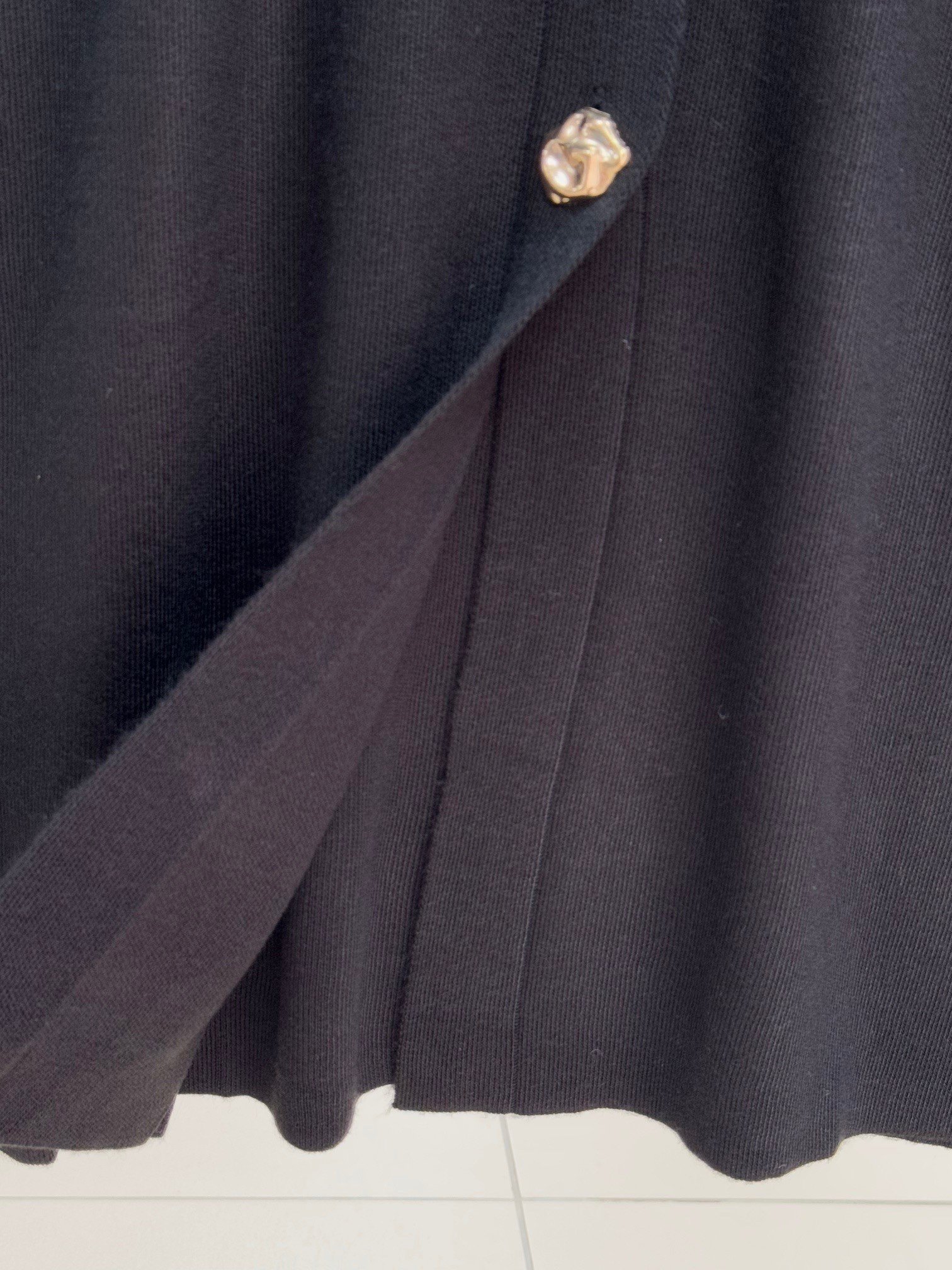 Celique Gold Düğmeli Uzun Triko Hırka-KR5014 Siyah