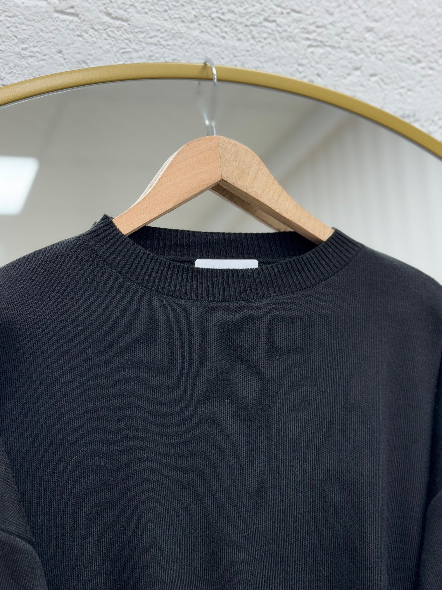 Celyla Kol Ucu Yırtmaçlı Kısa Triko Kazak-KR5021 Siyah