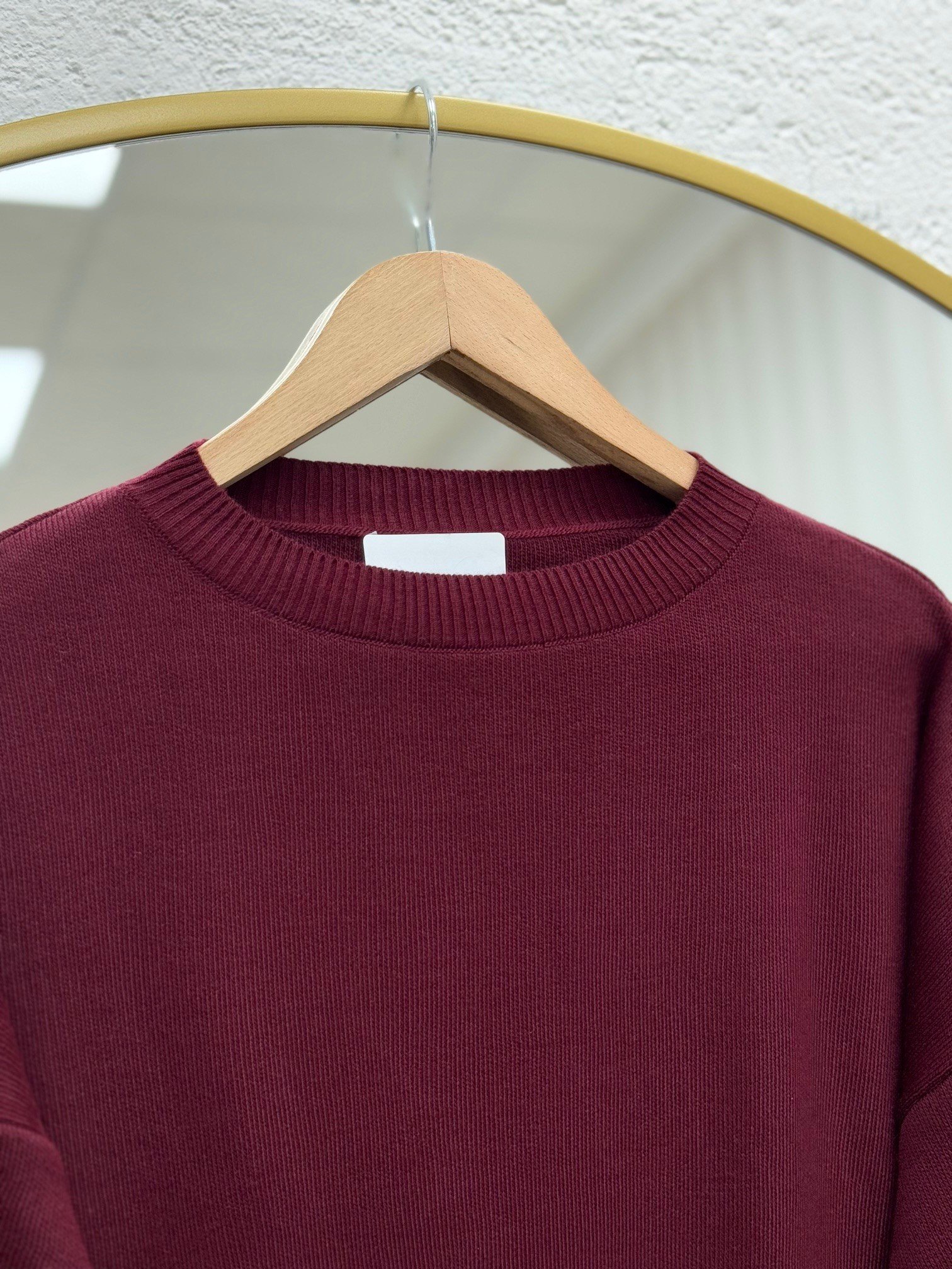 Celyla Kol Ucu Yırtmaçlı Kısa Triko Kazak-KR5021 Bordo