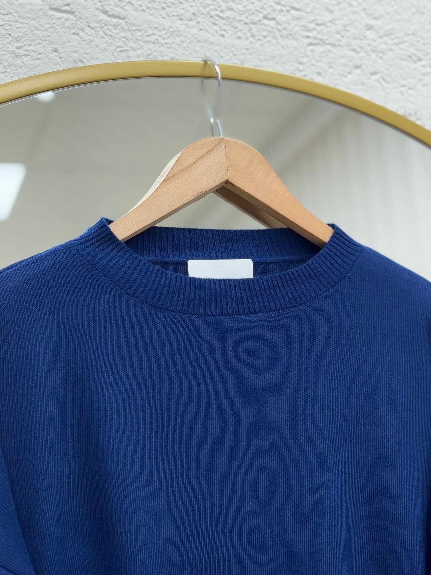 Celyla Kol Ucu Yırtmaçlı Kısa Triko Kazak-KR5021 Lacivert