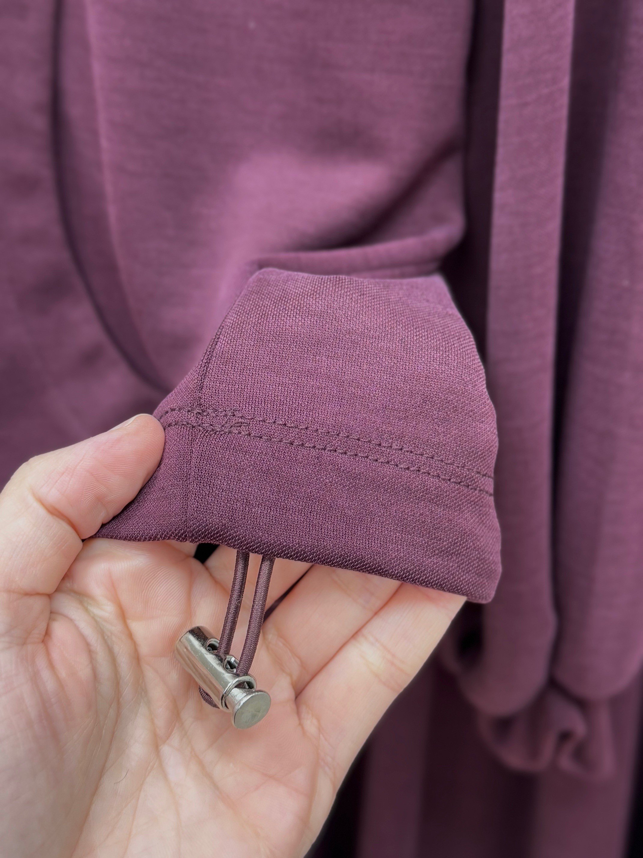 Dariana Kangru Cepli Tuniği Sıkmalı Etekli Takım-NL678 Mürdüm