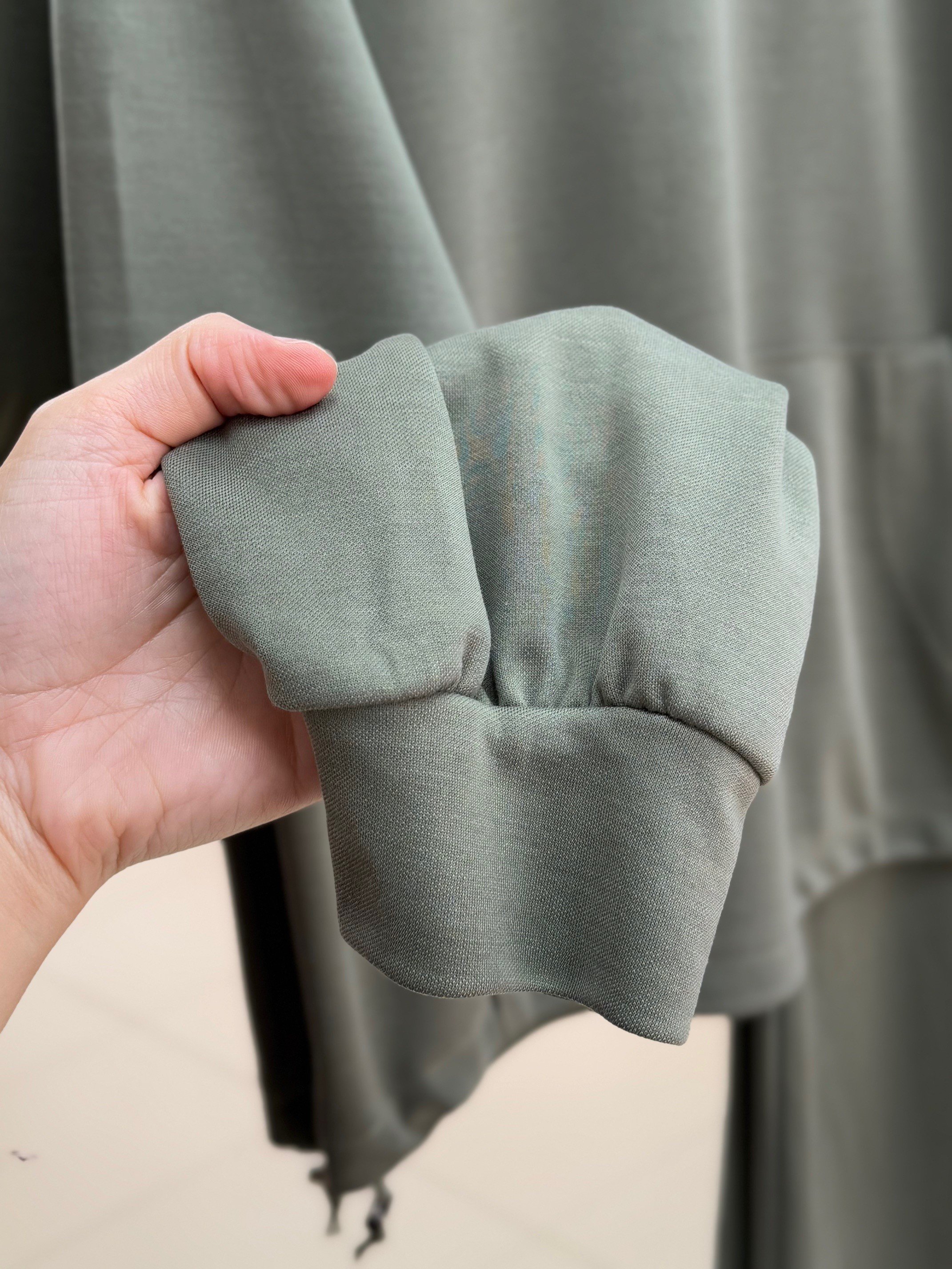 Dariana Kangru Cepli Tuniği Sıkmalı Etekli Takım-NL678 Haki