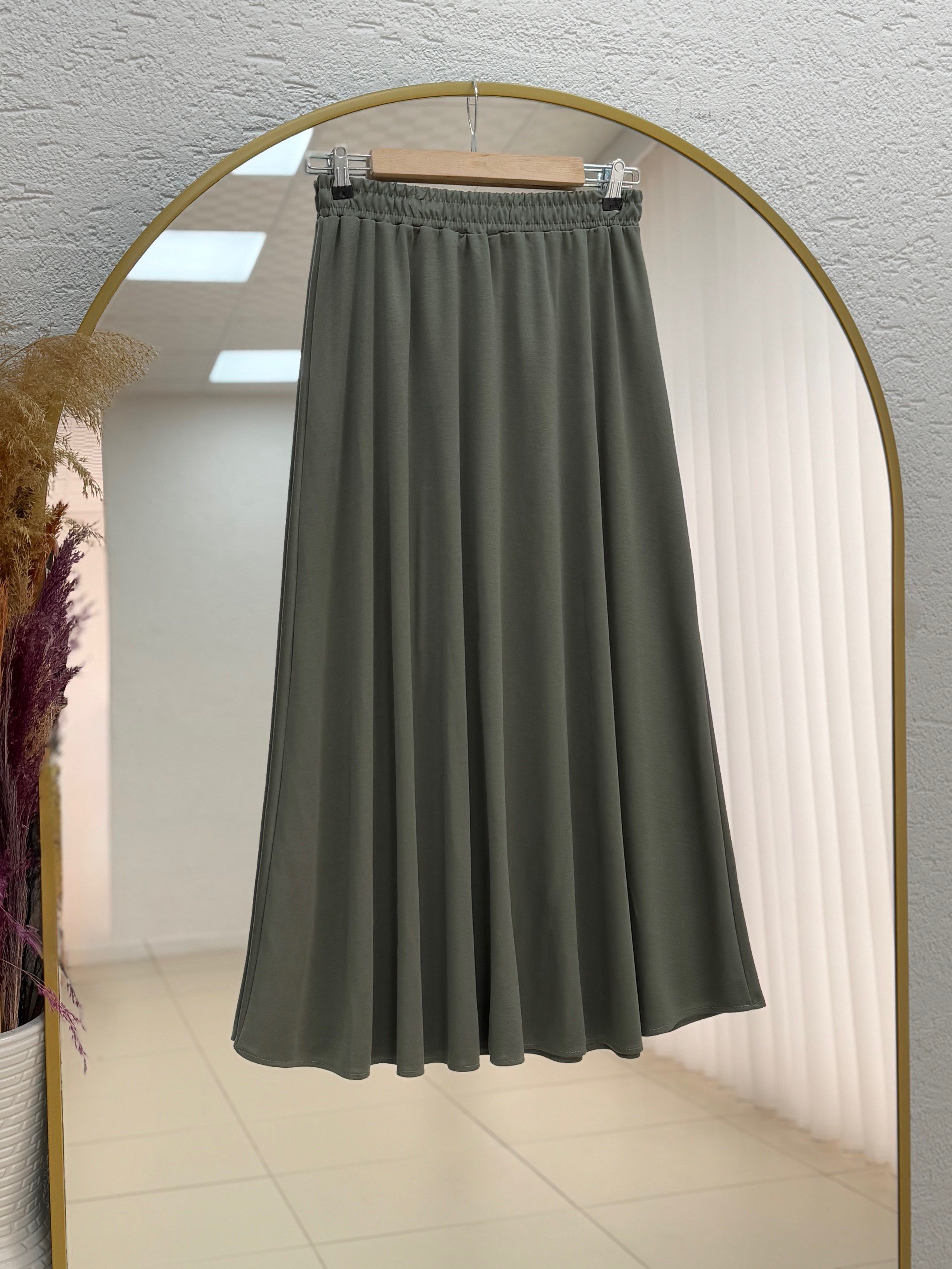 Dariana Kangru Cepli Tuniği Sıkmalı Etekli Takım-NL678 Haki