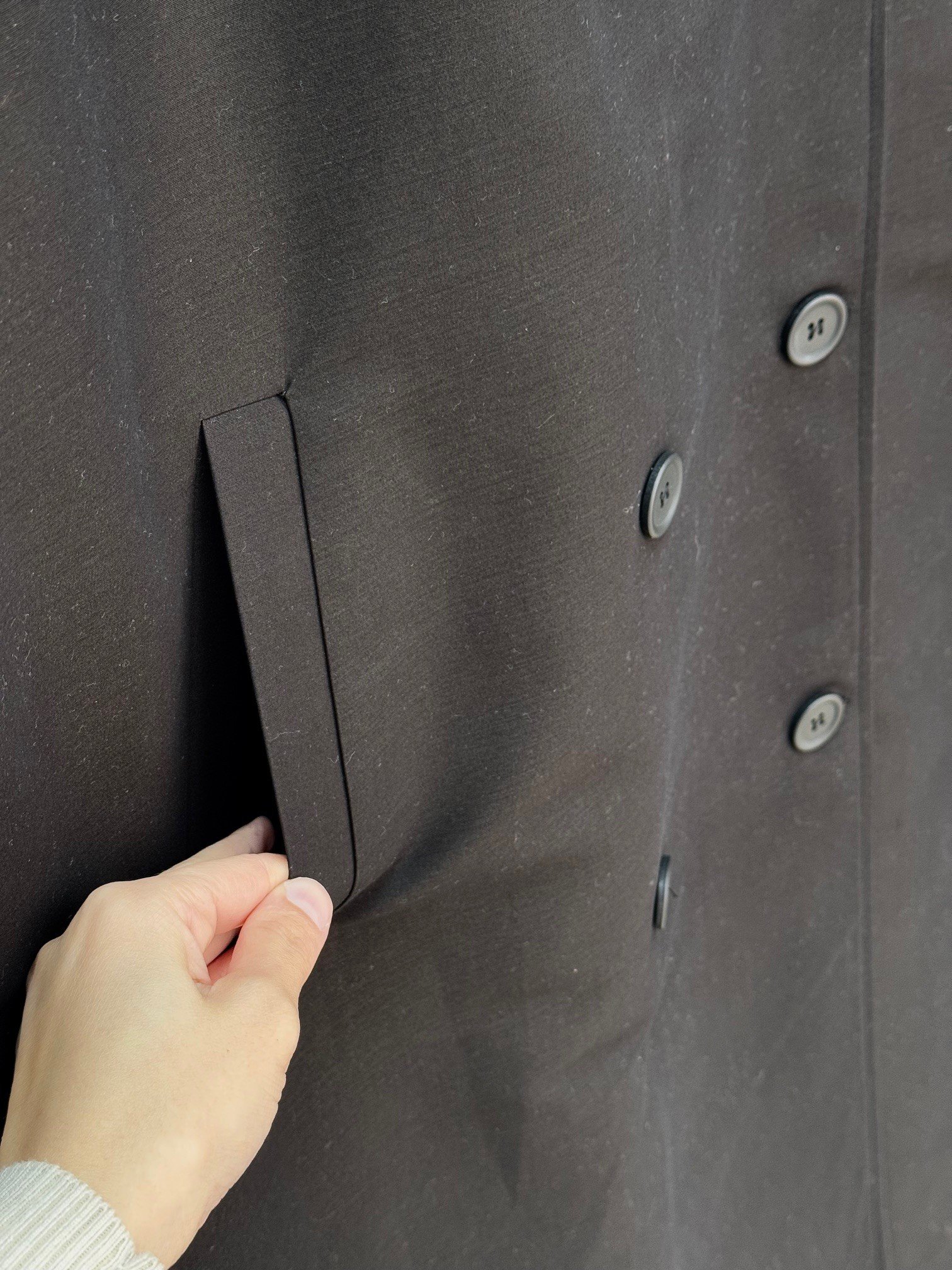 Davinia Kol Ucu Ve Omzu Kemerli Bolerolu Düğmeli Uzun Trenç-Çİ925 Siyah