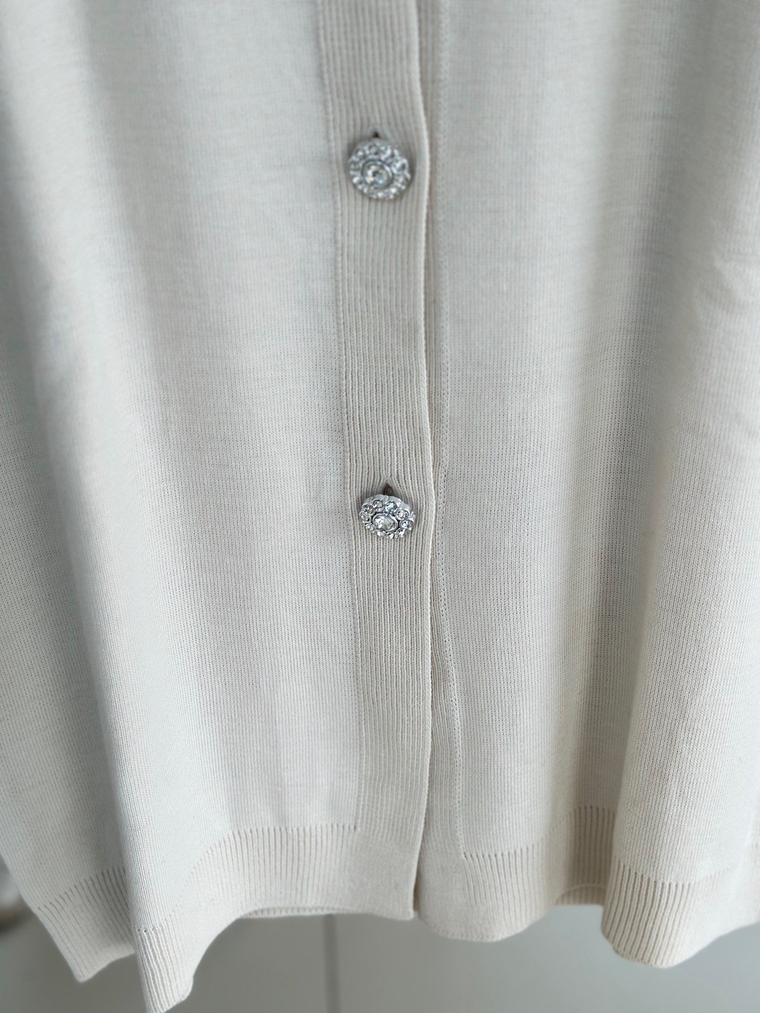 Defne Papatya Düğmeli Uzun Hırka-Zİ6184 Taş