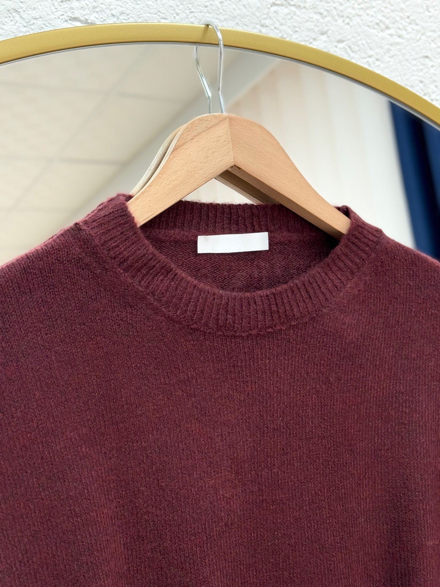 Delessa Kol Ucu Ve Altı Fitilli Bisiklet Yaka Örme Kazak-Zİ6214 Bordo