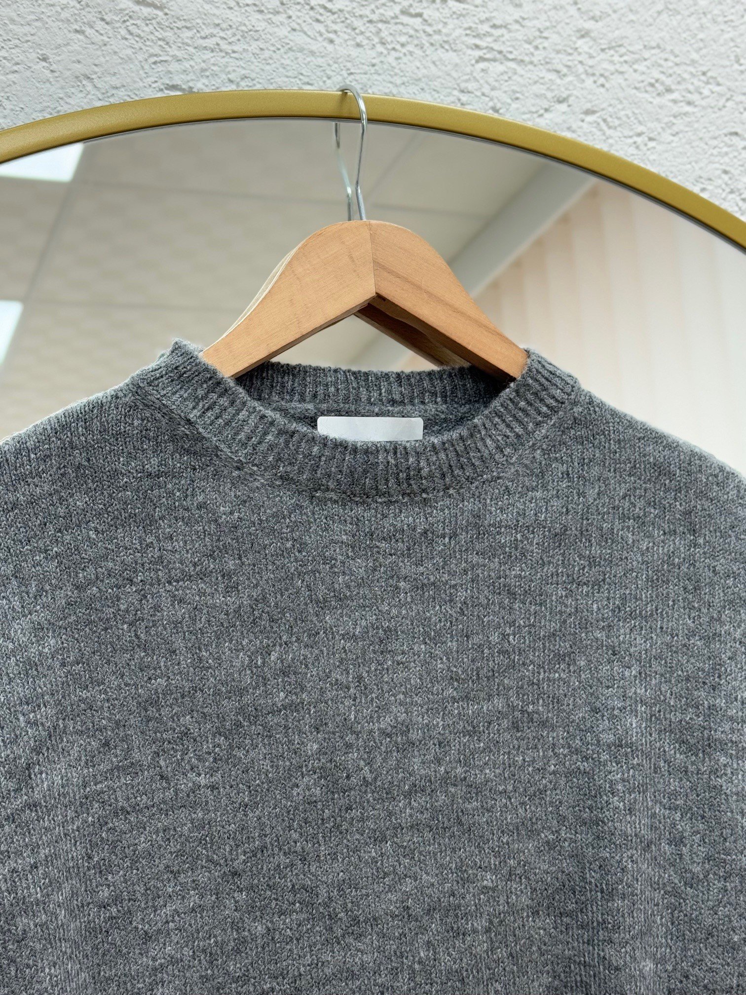 Delessa Kol Ucu Ve Altı Fitilli Bisiklet Yaka Örme Kazak-Zİ6214 Antrasit