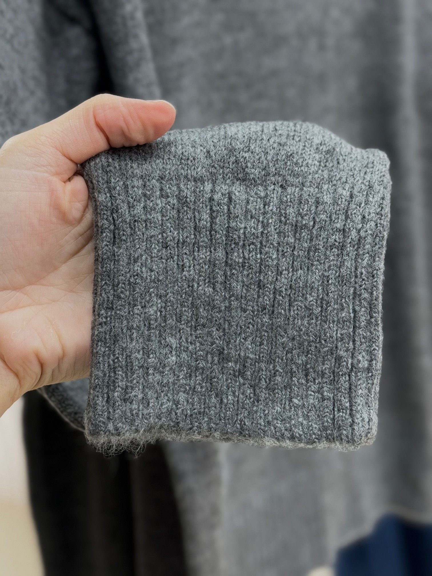 Delessa Kol Ucu Ve Altı Fitilli Bisiklet Yaka Örme Kazak-Zİ6214 Antrasit