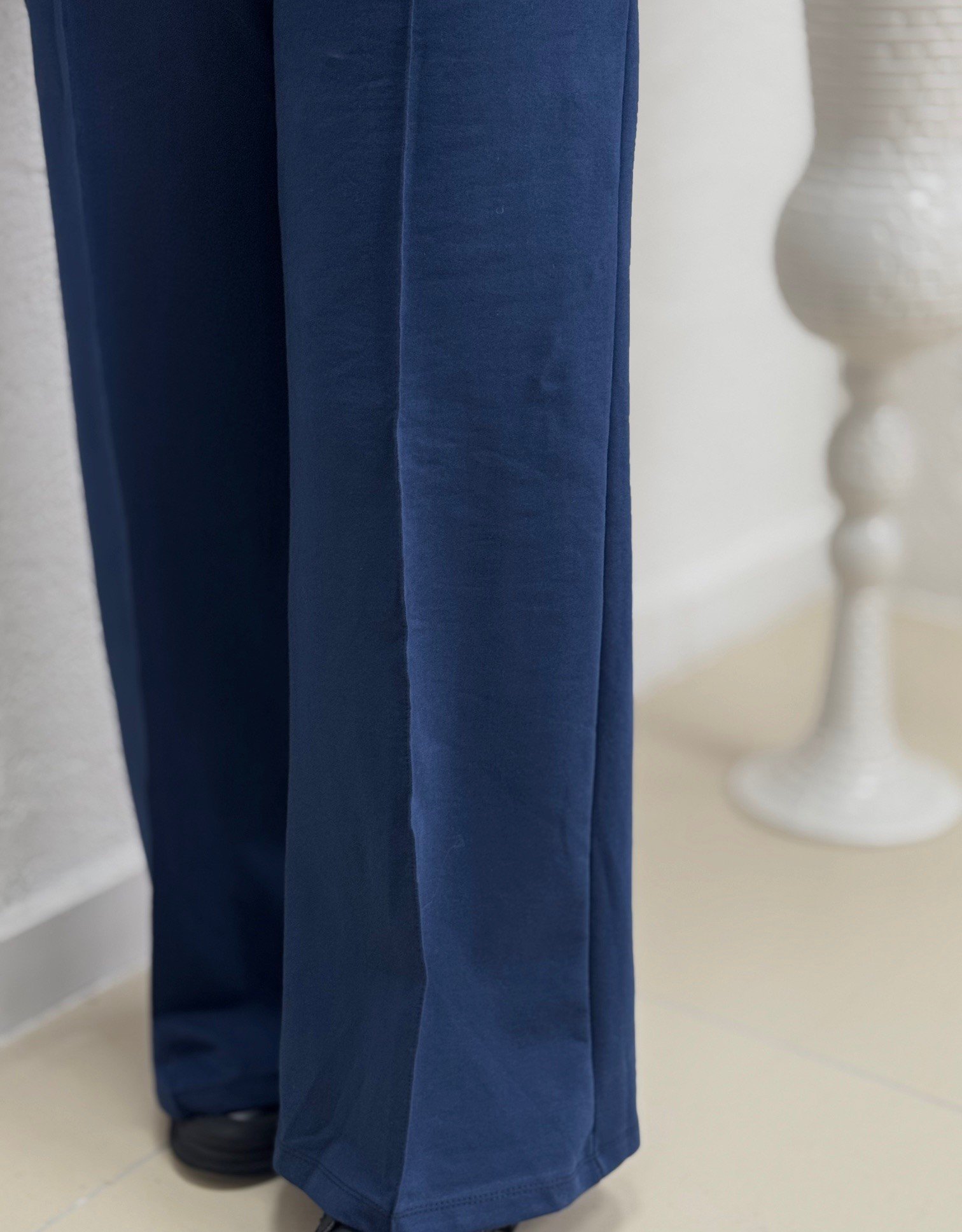 Dilşah Bol Sweat İki İplik Pantolonlu Takım-NL222 İndigo